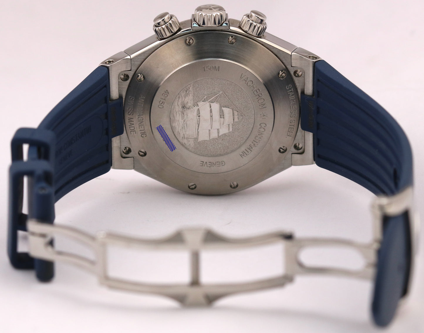 Vacheron Constantin Overseas Chronograph BLUE Stainless Steel Rubber 42mm 49150