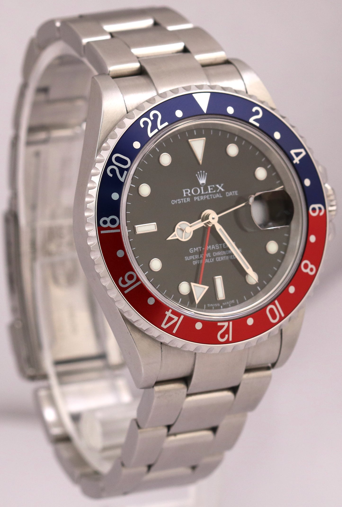 2024 RSC Rolex GMT-Master II PEPSI Red Blue RECTANGLE DIAL 40mm 16710 Watch BOX