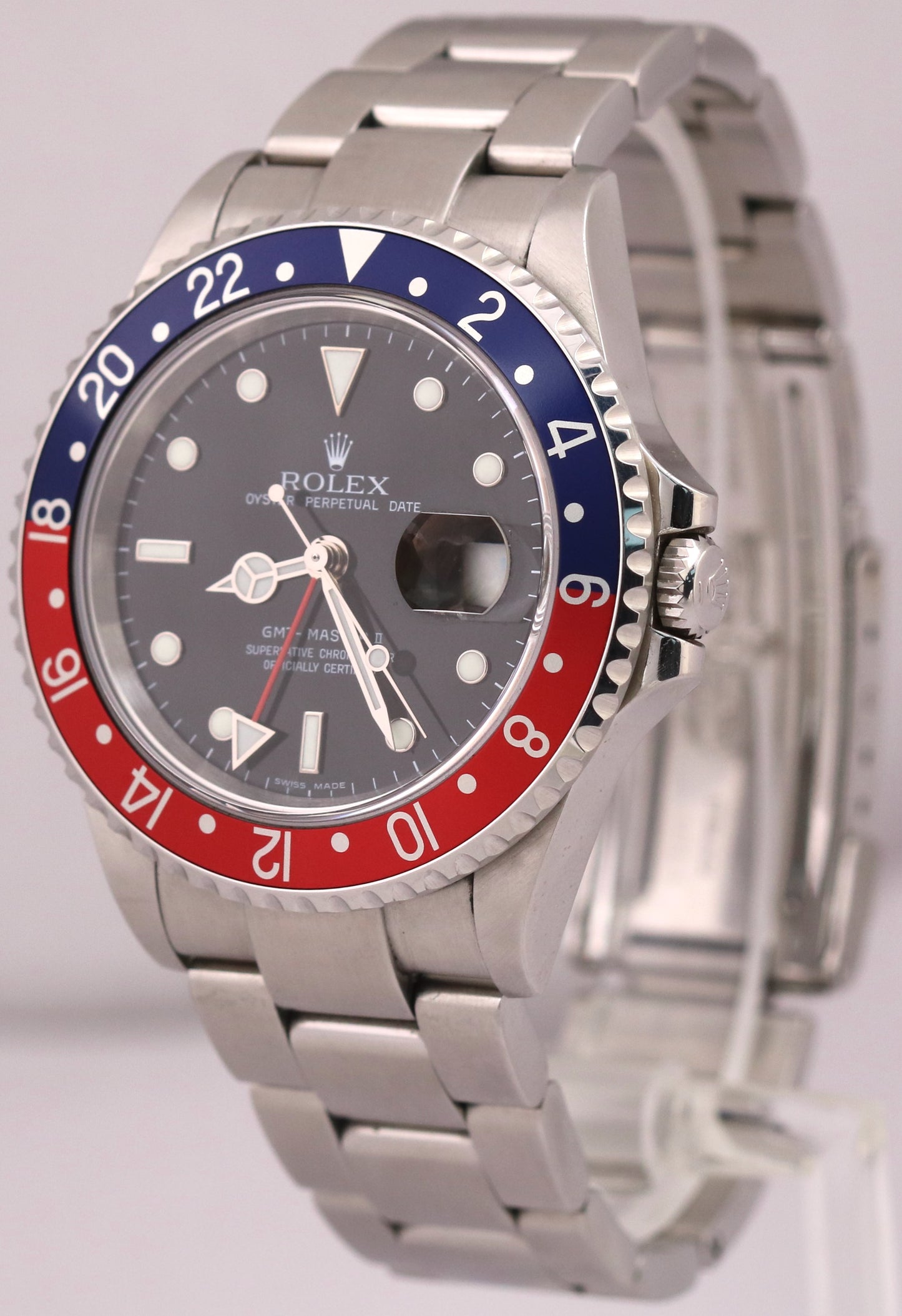 2024 RSC Rolex GMT-Master II PEPSI Red Blue RECTANGLE DIAL 40mm 16710 Watch BOX