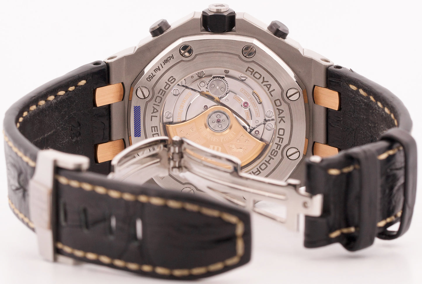 PAPERS Audemars Piguet Royal Oak Offshore 18K BLUE Bucherer 42mm 26471SR BOX