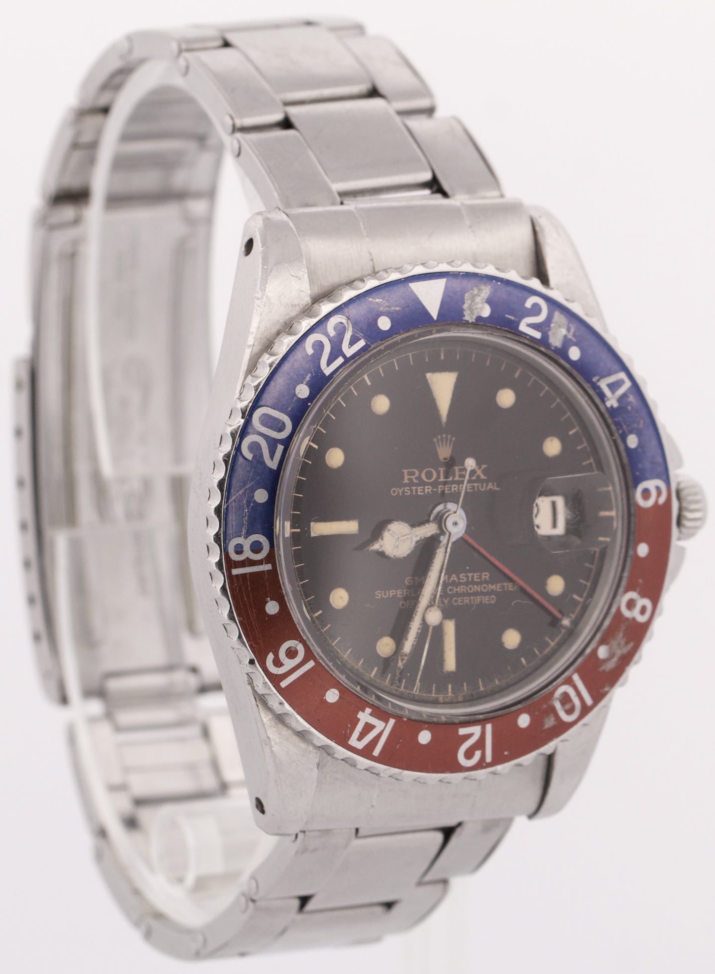 VINTAGE Rolex GMT-Master PEPSI GILT Chapter Ring PCG 50**** SWISS ONLY 40mm 1675