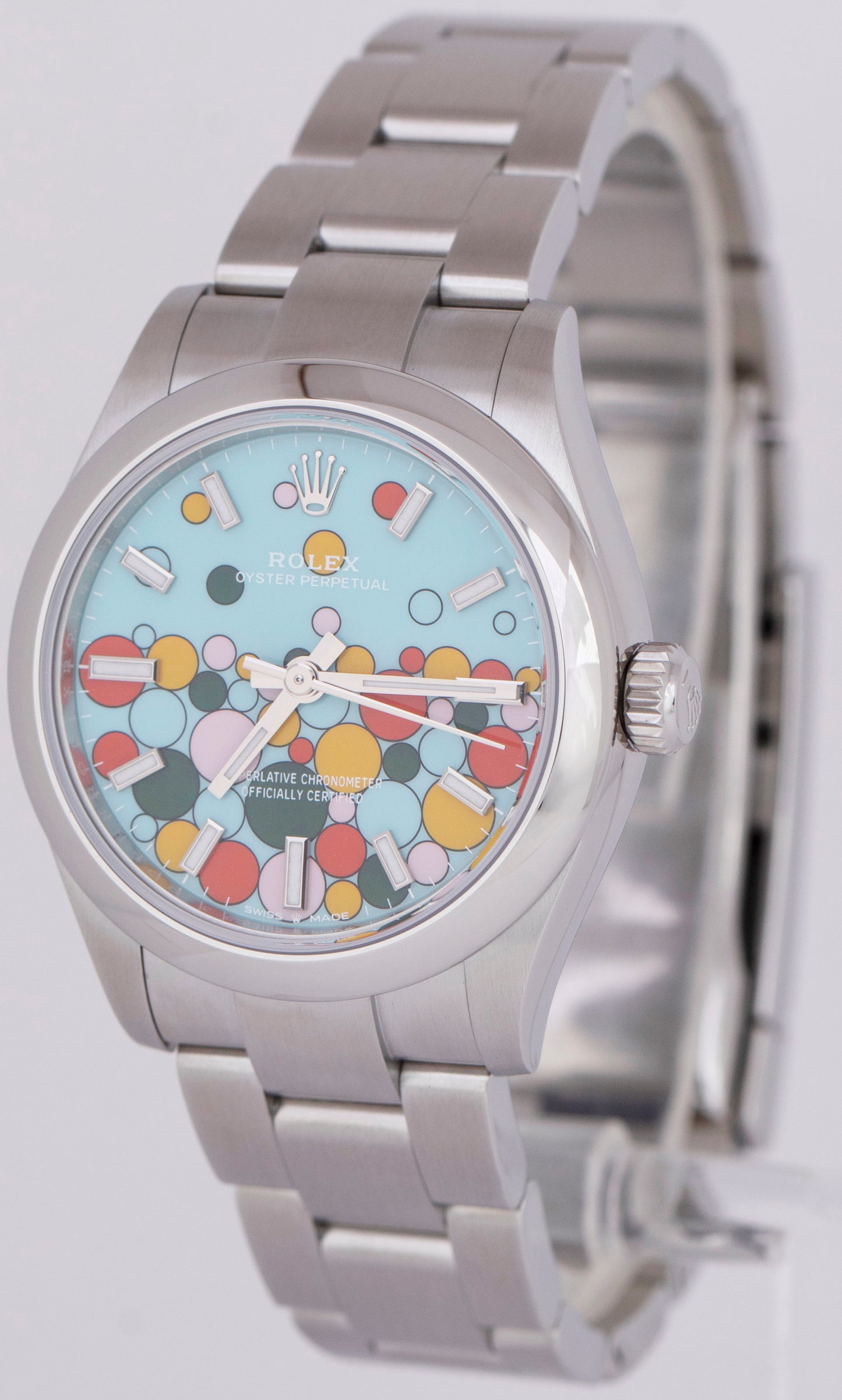NEW JULY 2023 Rolex Oyster Perpetual FACTORY CELEBRATION 31mm Watch 277200 B+P