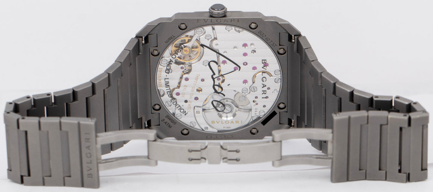 BRAND NEW Bulgari BVLGARI Octo Finissimo 40 Titanium Tadao Ando 103245 Watch B+P