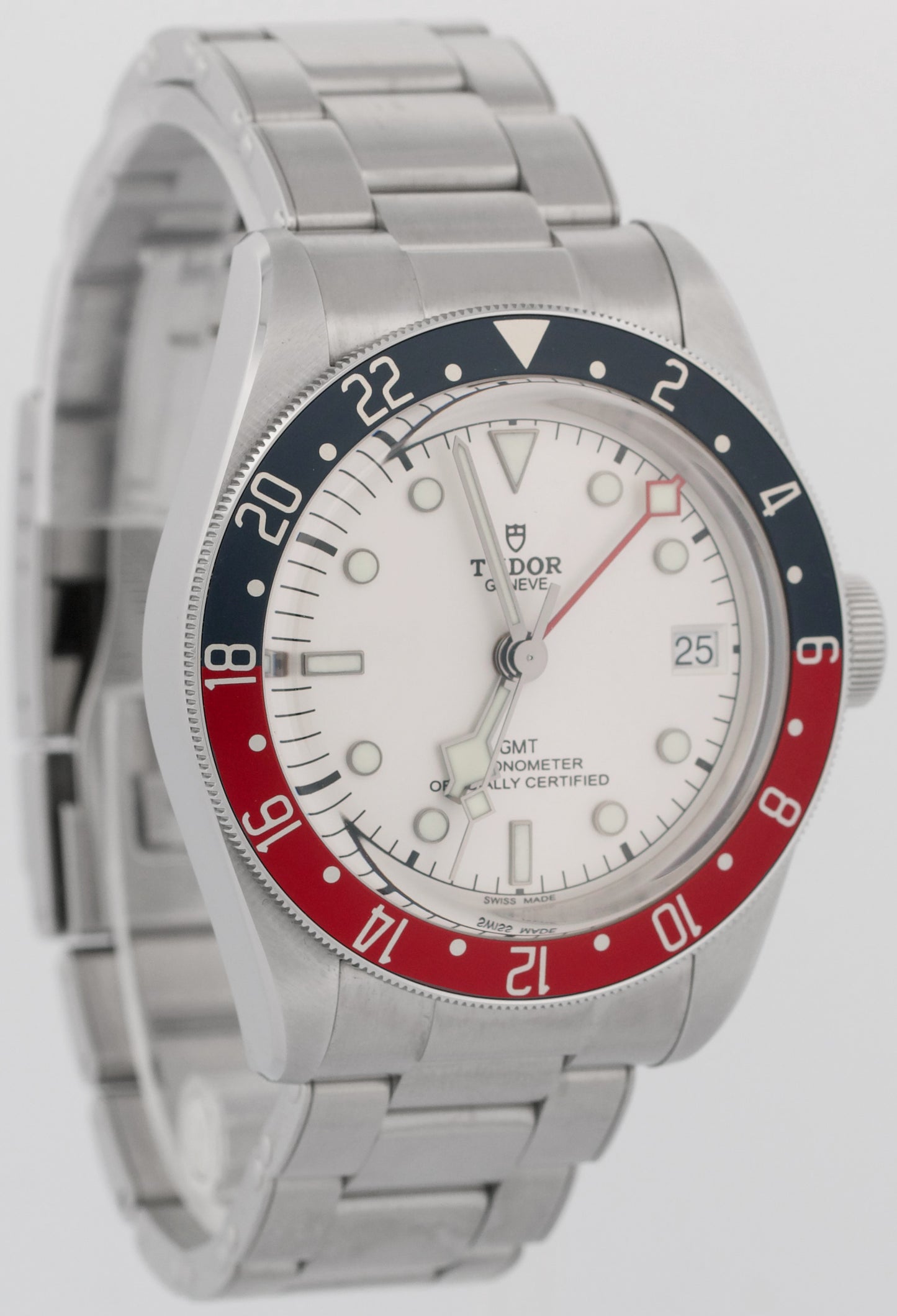 2024 PAPERS Tudor Black Bay 41 GMT 41mm White PEPSI Red Blue Steel 79830 RB BOX