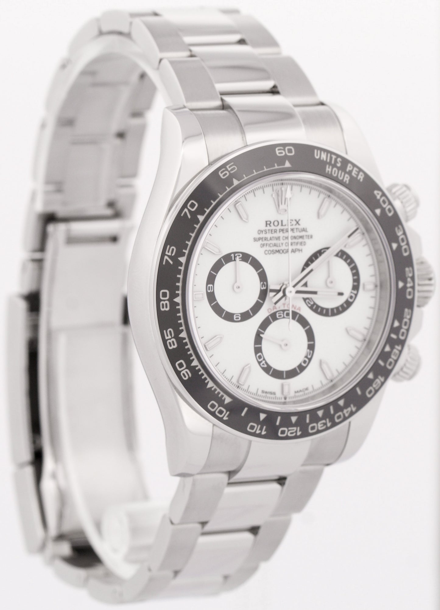 NEW Rolex Daytona Cosmograph PAPERS White PANDA Steel 40mm 126500 LN Watch BOX