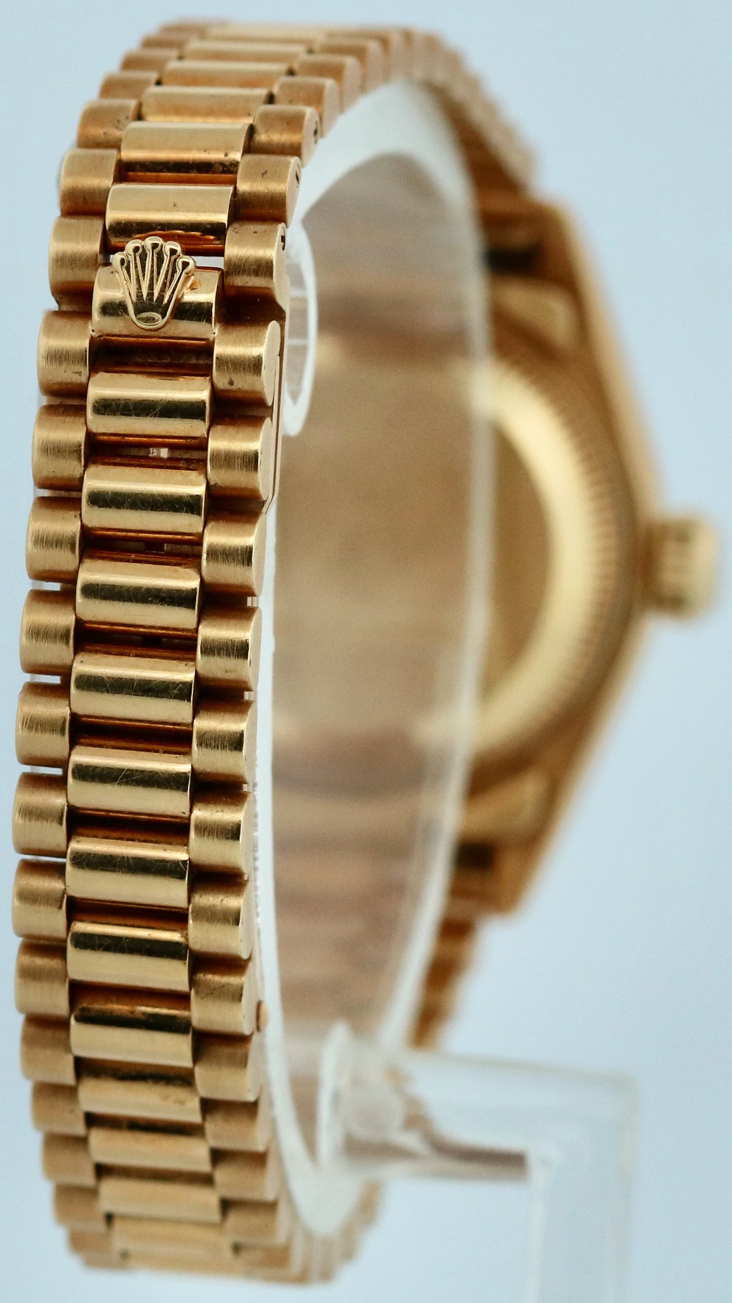 PAPERS Ladies Rolex DateJust President 26mm SILVER DIAMOND 18K Gold 69178 BOX