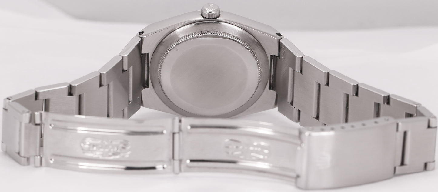 Rolex Oyster Perpetual Date Stainless Steel 36mm Silver Automatic Watch 1530