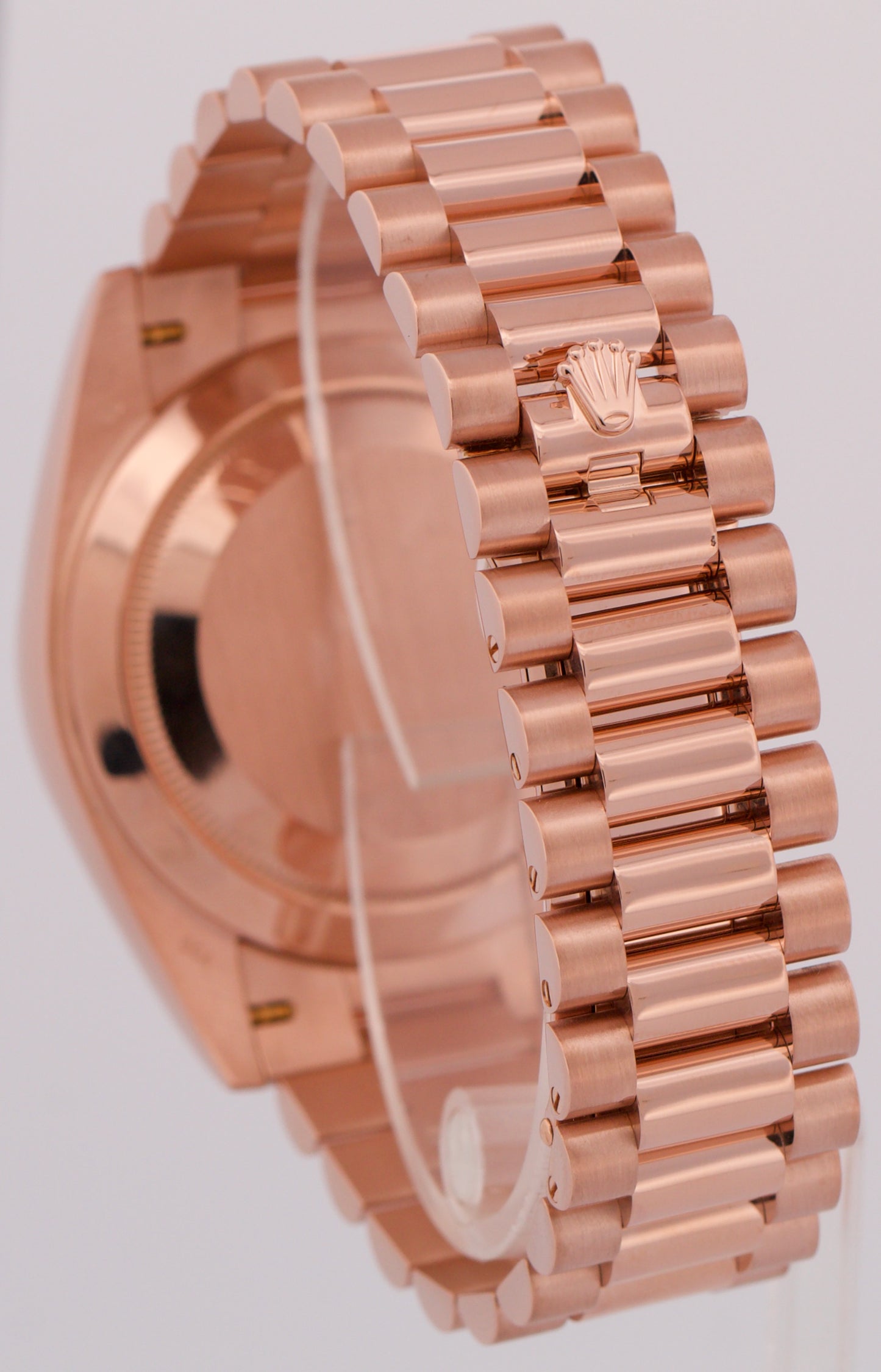 MINT Rolex Day-Date President 40mm SUNDUST TAPESTRY 18K Rose Gold 228235 BOX