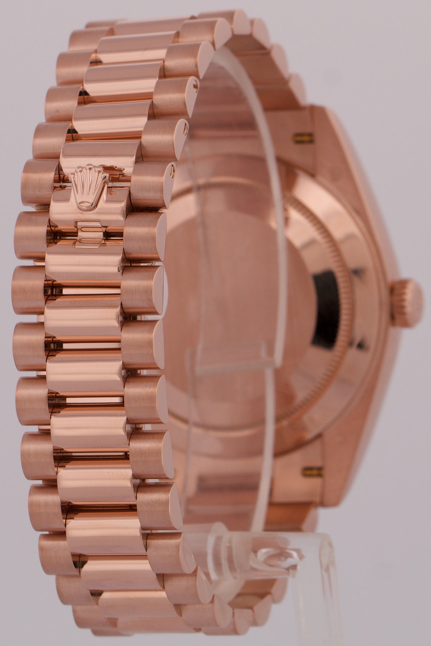 MINT Rolex Day-Date President 40mm SUNDUST TAPESTRY 18K Rose Gold 228235 BOX