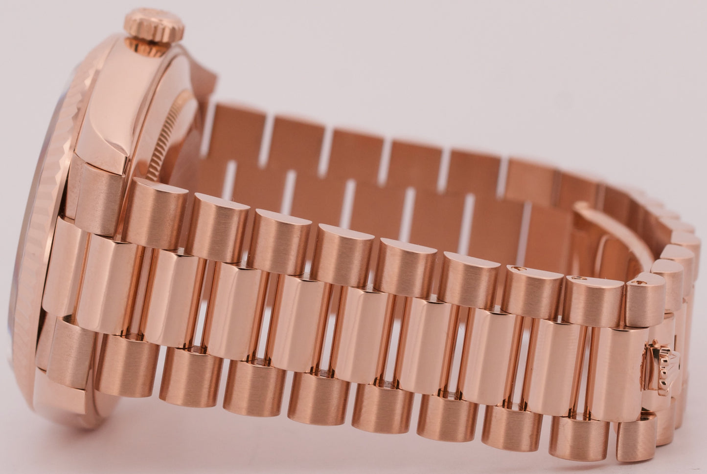 MINT Rolex Day-Date President 40mm SUNDUST TAPESTRY 18K Rose Gold 228235 BOX