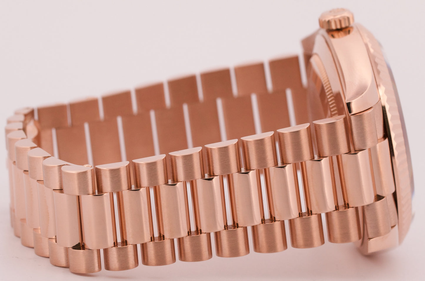 MINT Rolex Day-Date President 40mm SUNDUST TAPESTRY 18K Rose Gold 228235 BOX