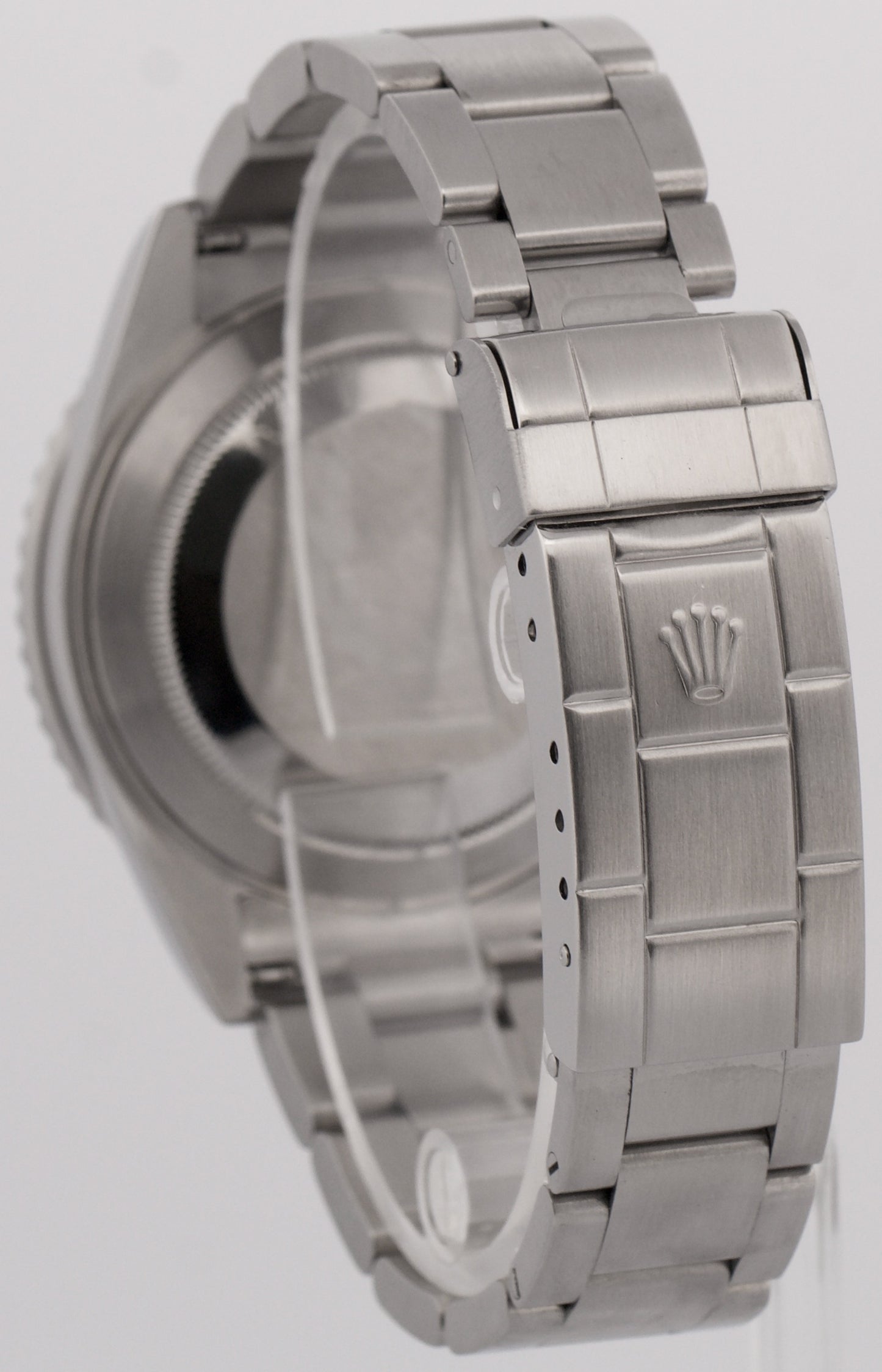 Rolex Submariner Date Black REHAUT Stainless Steel NO-HOLES 40mm Watch 16610