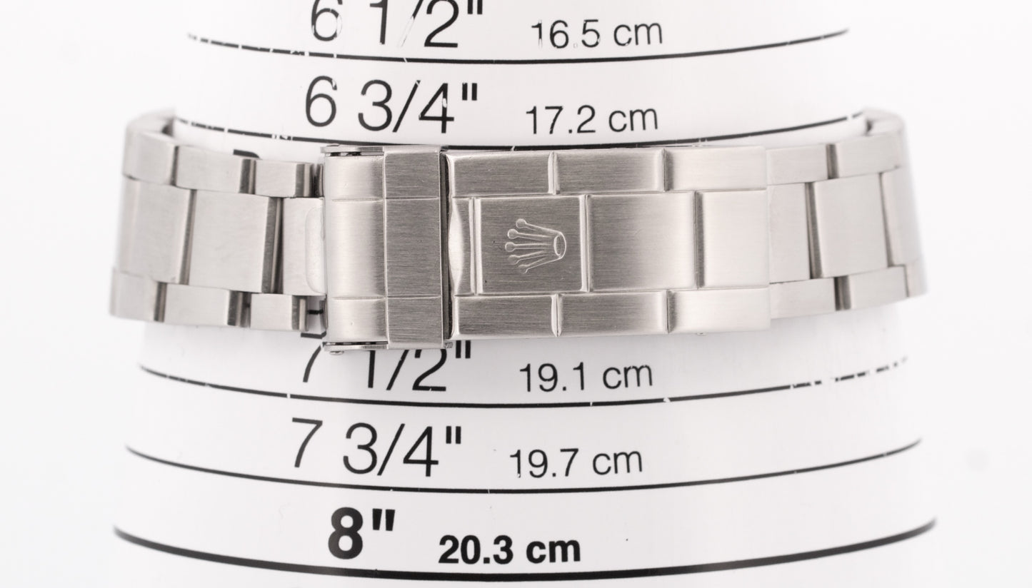 Rolex Submariner Date Black REHAUT Stainless Steel NO-HOLES 40mm Watch 16610