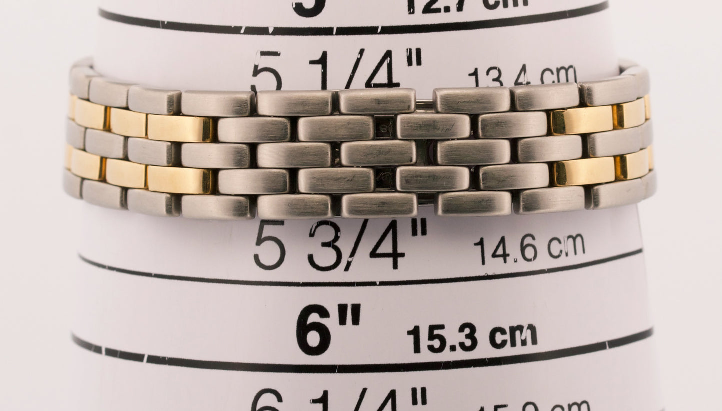 Ladies Cartier Panthere IVORY ROMAN 18K Yellow Gold Steel 22mm Quartz 112000R