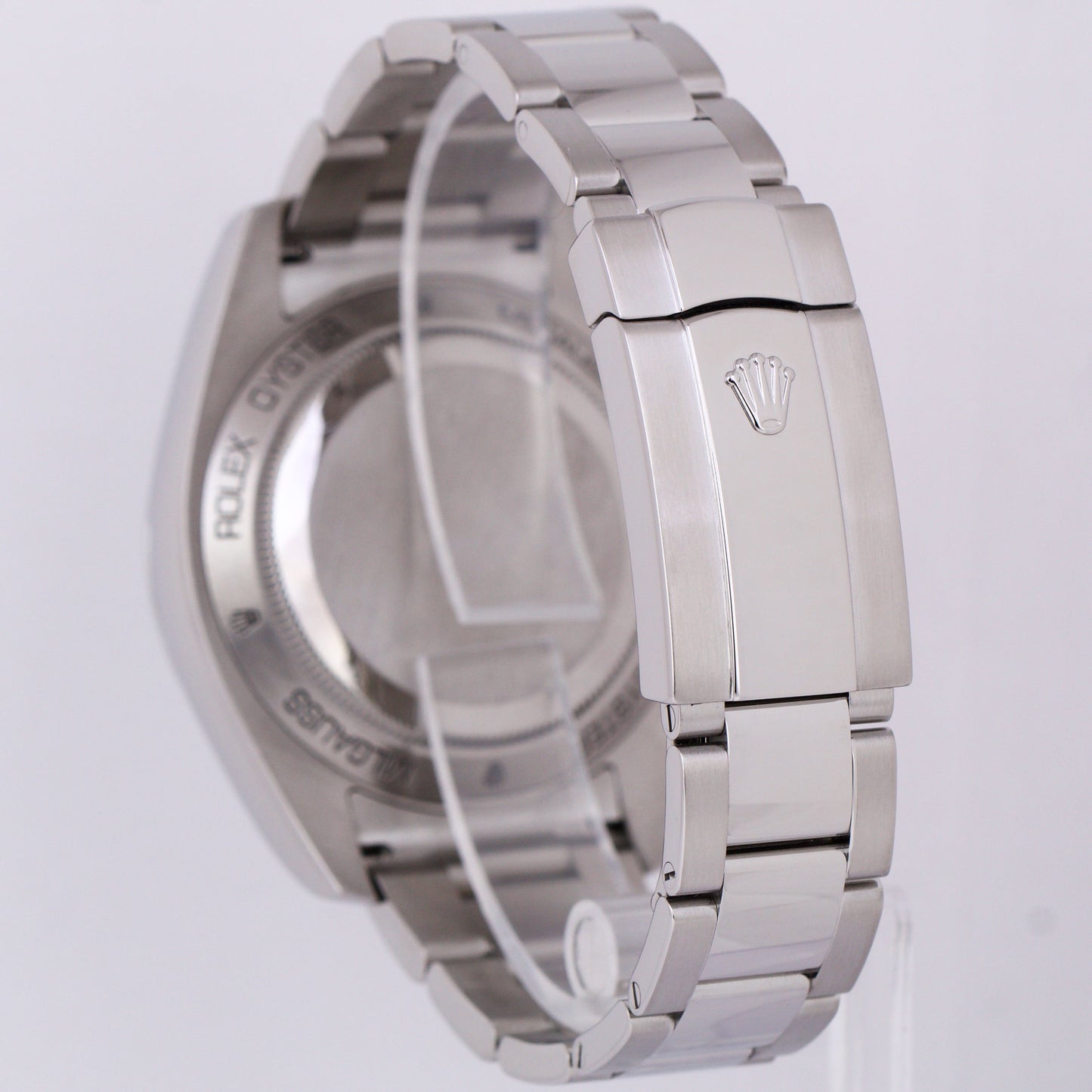 PAPERS Rolex Milgauss Z-Blue Green Crystal BLUE 40mm 116400 GV Steel Watch BOX