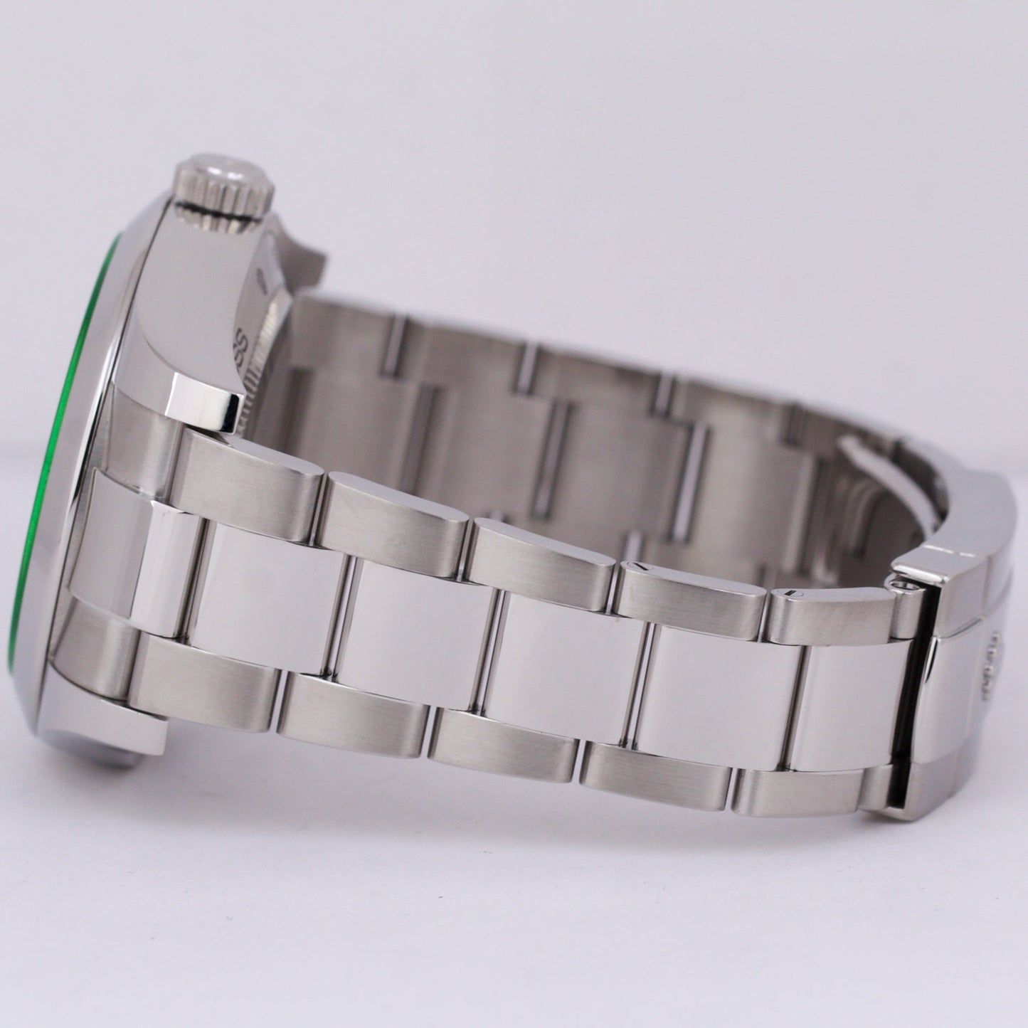 PAPERS Rolex Milgauss Z-Blue Green Crystal BLUE 40mm 116400 GV Steel Watch BOX