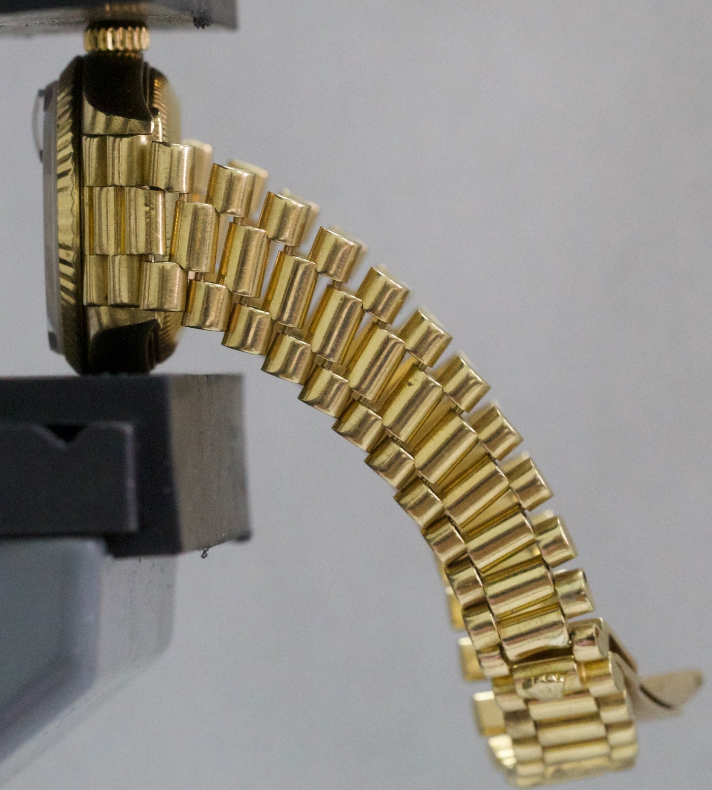 VINTAGE 1987 Ladies Rolex DateJust President WHITE 18K Yellow Gold 26mm 69178