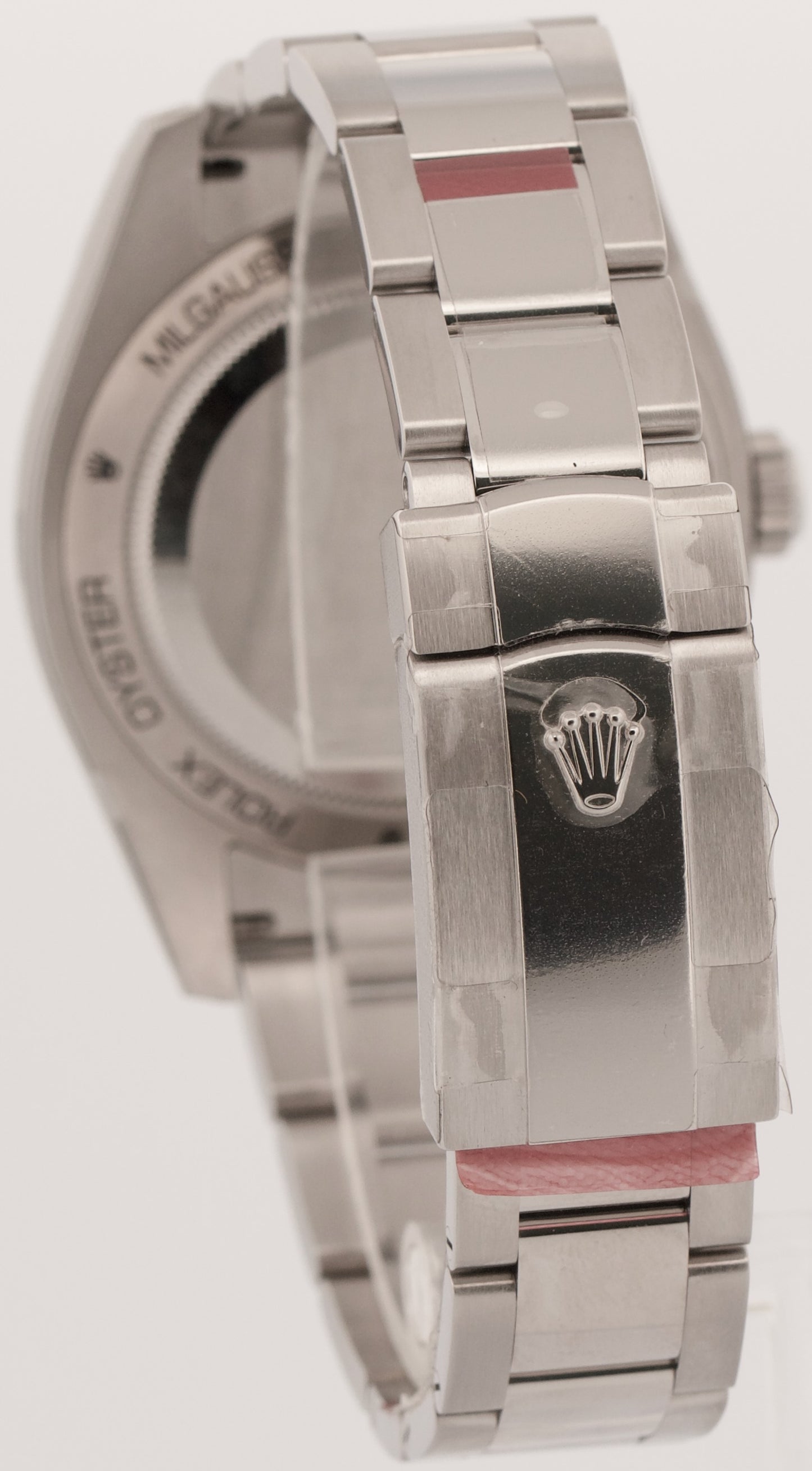 NOS STICKERED 2013 PAPERS Rolex Milgauss BLACK Green 40mm Steel 116400 GV BOX