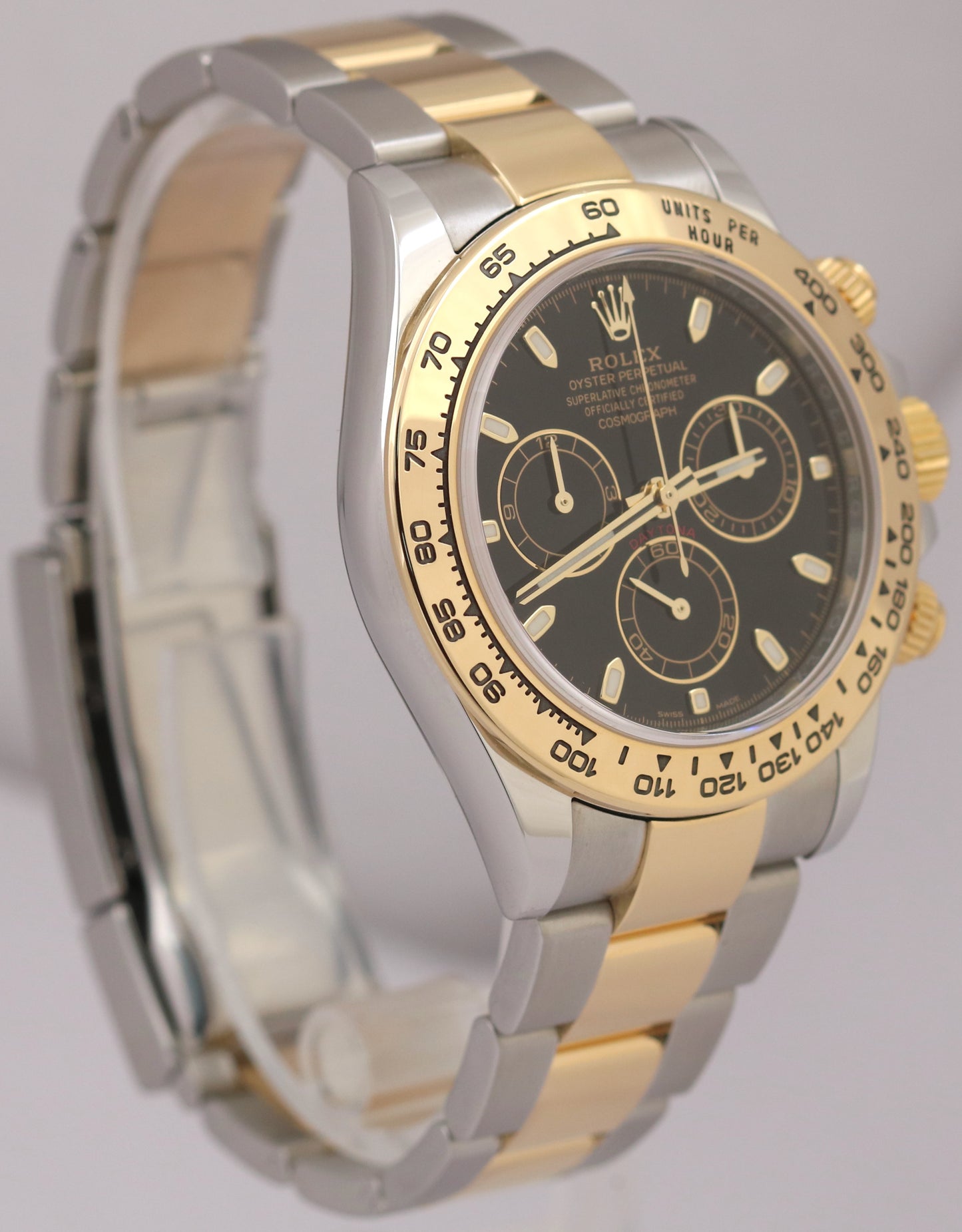 MINT 2020 NEW CARD Rolex Daytona BLACK Two-Tone 18K Yellow Gold 40mm 116503 BOX