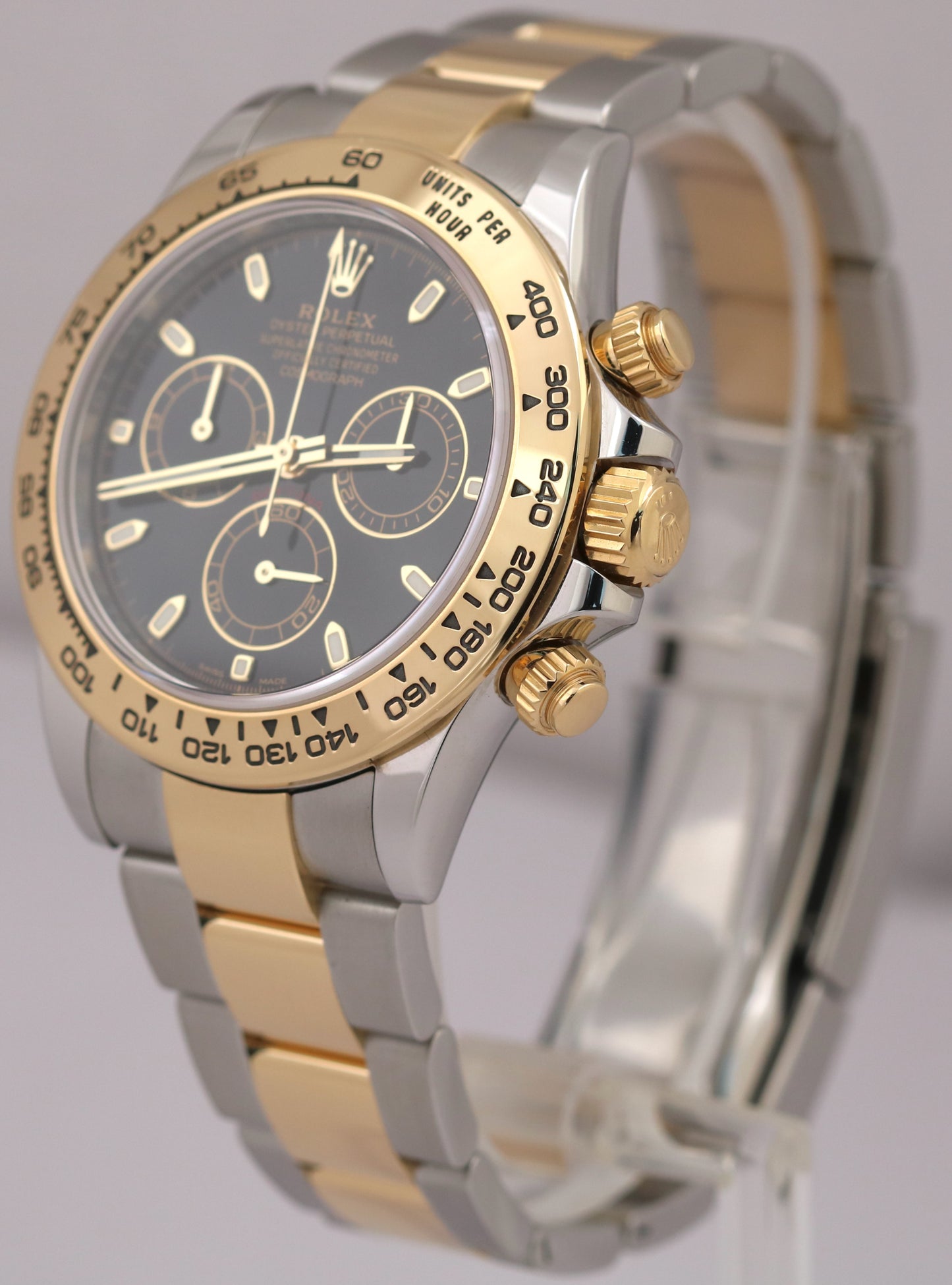 MINT 2020 NEW CARD Rolex Daytona BLACK Two-Tone 18K Yellow Gold 40mm 116503 BOX