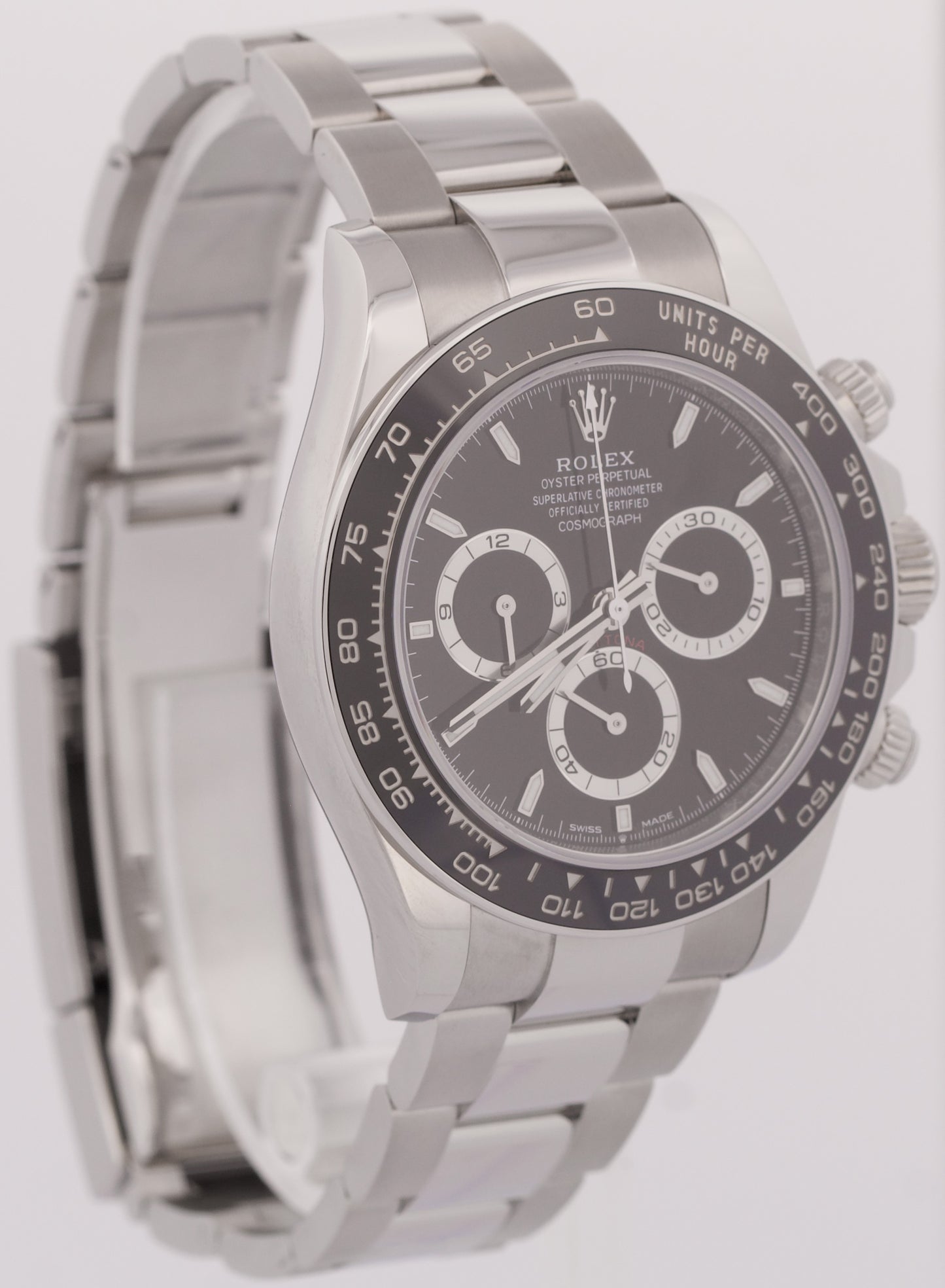 2024 NEW PAPERS Rolex Daytona Cosmograph BLACK 40mm Steel Watch 126500 LN BOX