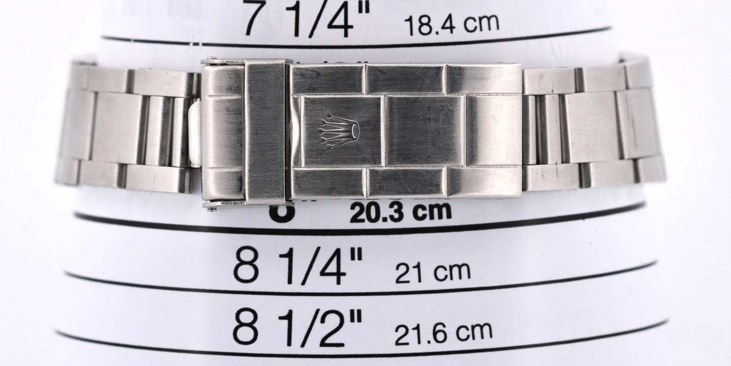 1989 Rolex Explorer II BLACK Stainless Steel Red OYSTER 40mm Watch 16570