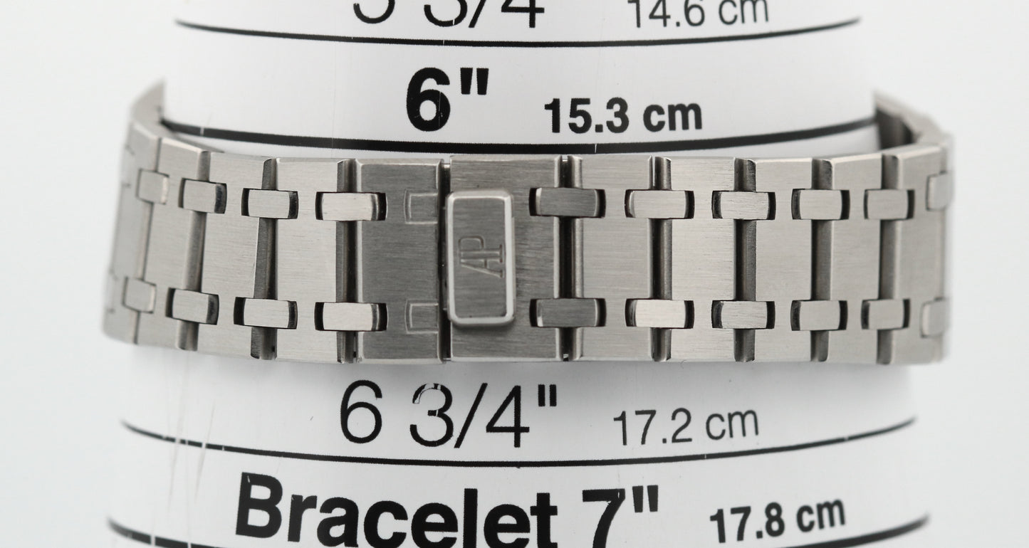 UNPOLISHED Audemars Piguet Royal Oak BLUE Steel 36mm Watch 14790ST.OO.0789ST.08