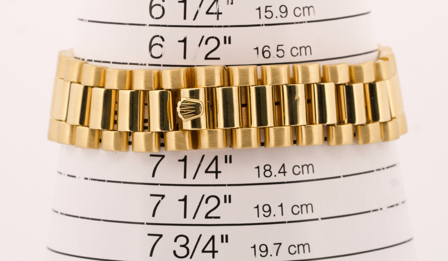 1979 Rolex Day-Date President MOP DIAMOND 36mm 18K Yellow Gold Watch 18038