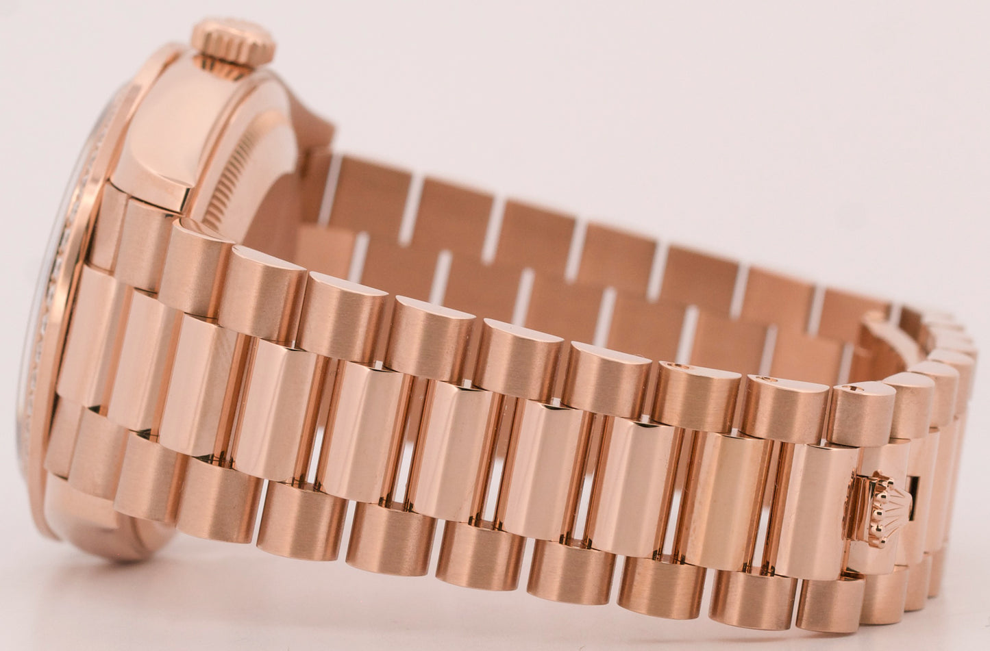 PAPERS Rolex Day-Date President OMBRE CHOCOLATE DIAMOND 36mm 18K 128345RBR BOX