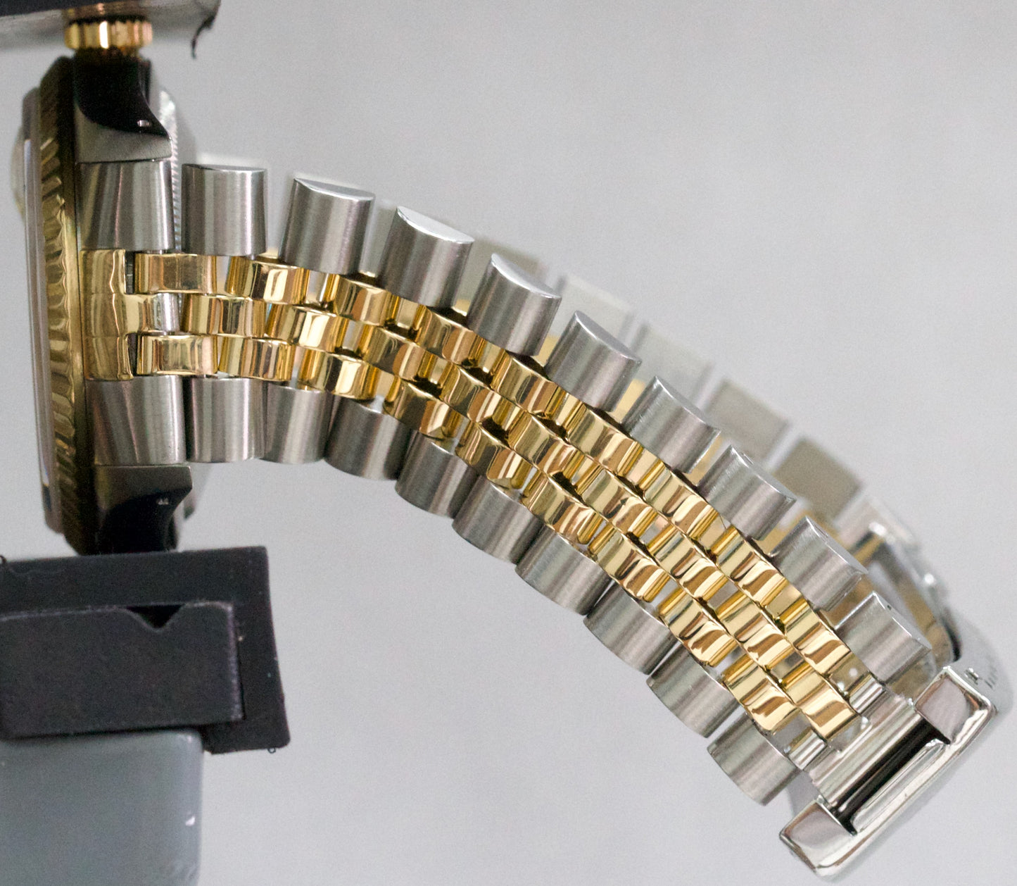 1990 PAPERS Rolex DateJust CHAMPAGNE 18K Gold Steel JUBILEE 36mm 16233 Watch BOX
