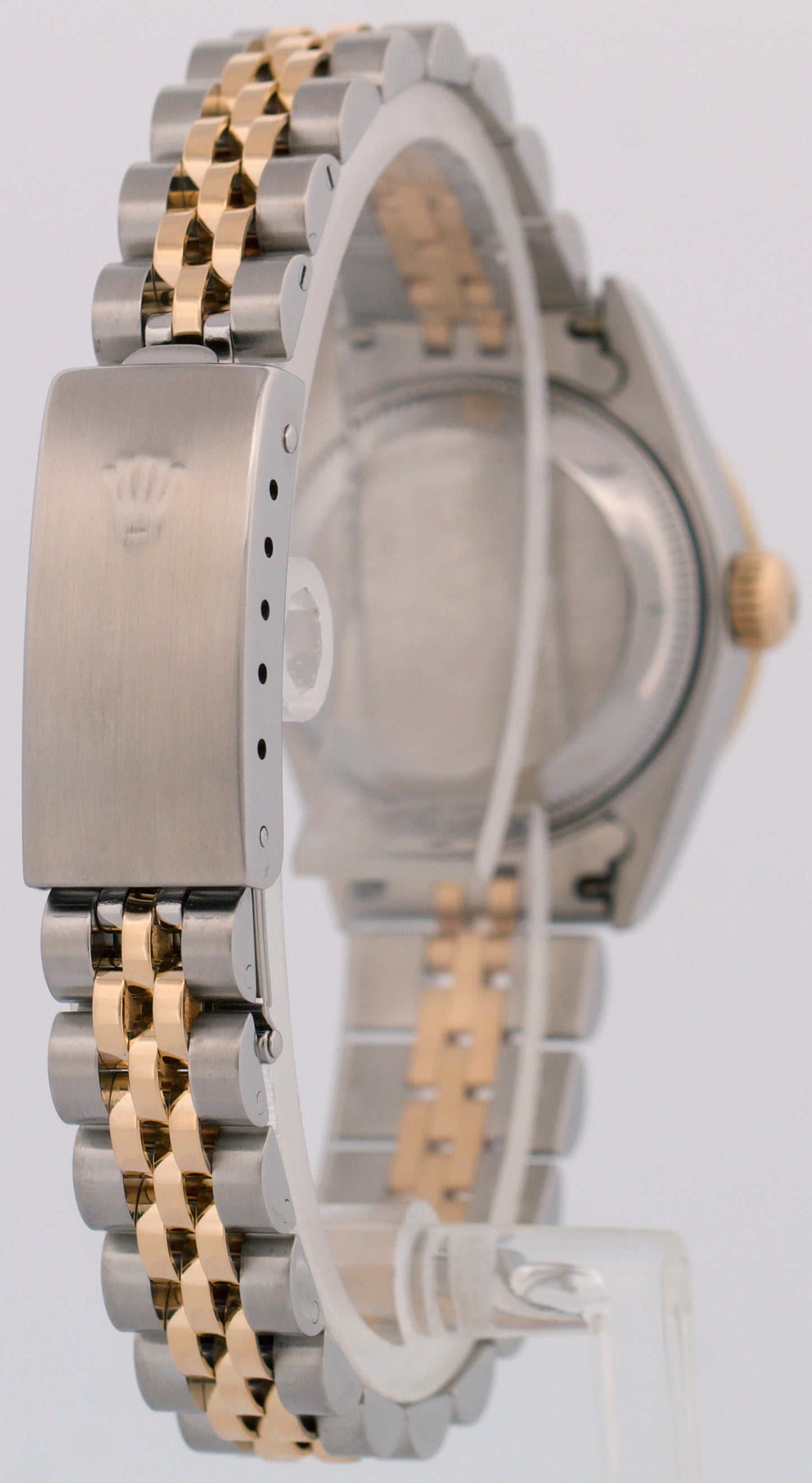 Ladies Rolex DateJust CHAMPAGNE DIAMOND 18K Gold 26mm JUBILEE Watch 79173 BOX