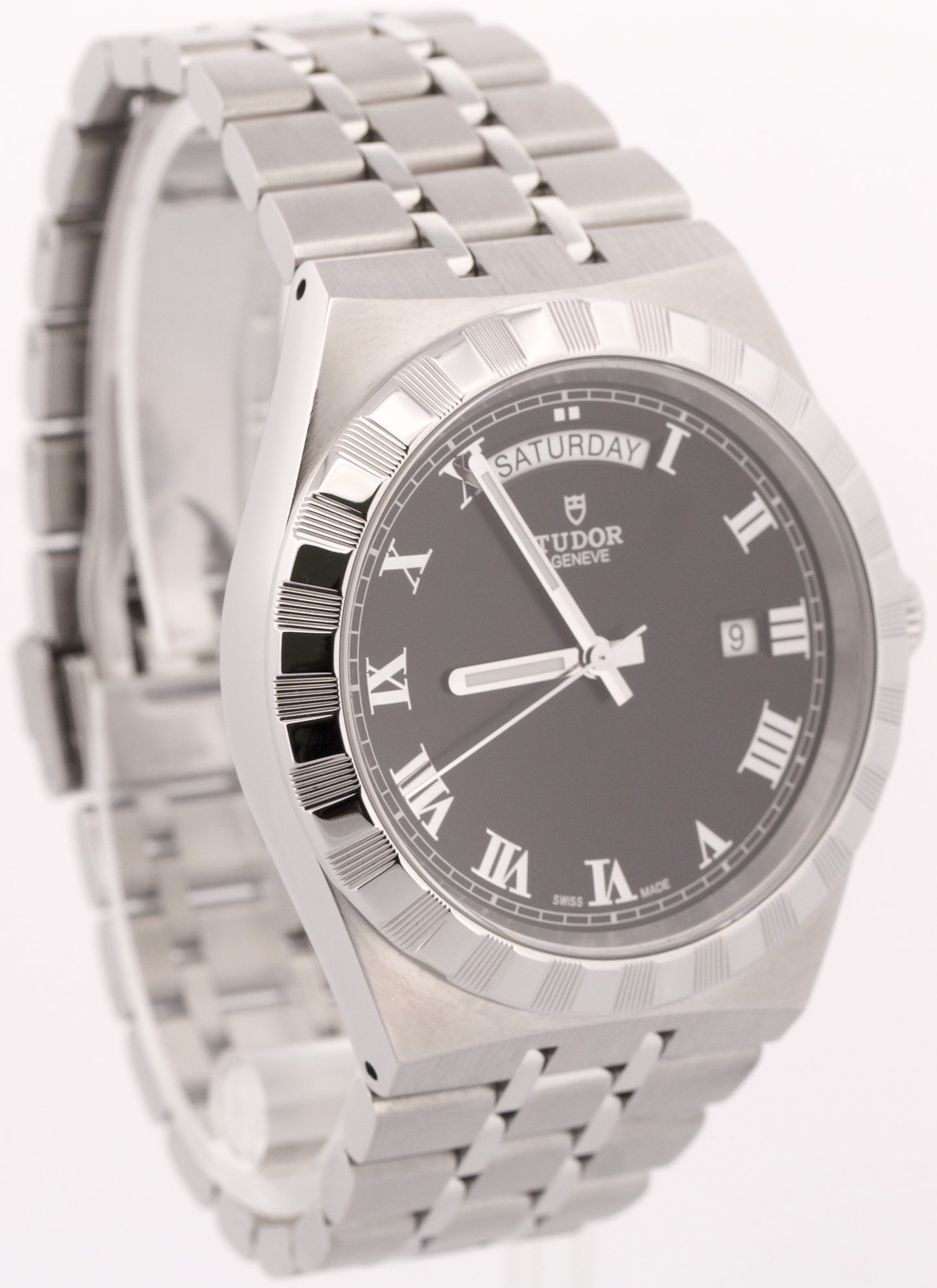 2022 PAPERS Tudor Royal Day Date BLACK Stainless Steel 41mm 28600 Automatic BOX