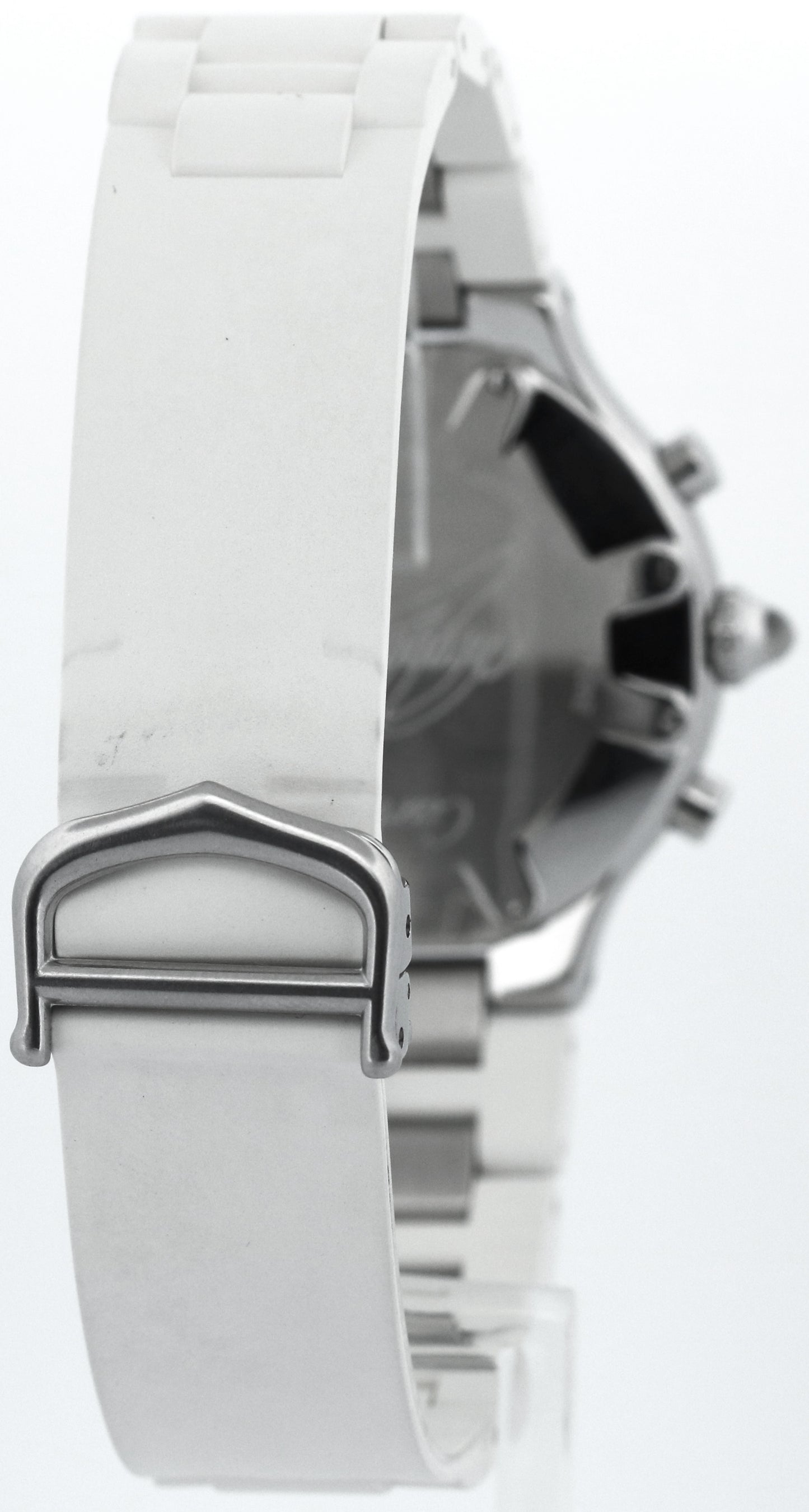 Cartier 21 Chronoscaph Chronograph Quartz WHITE 38mm Steel RUBBER 2424 W1018402