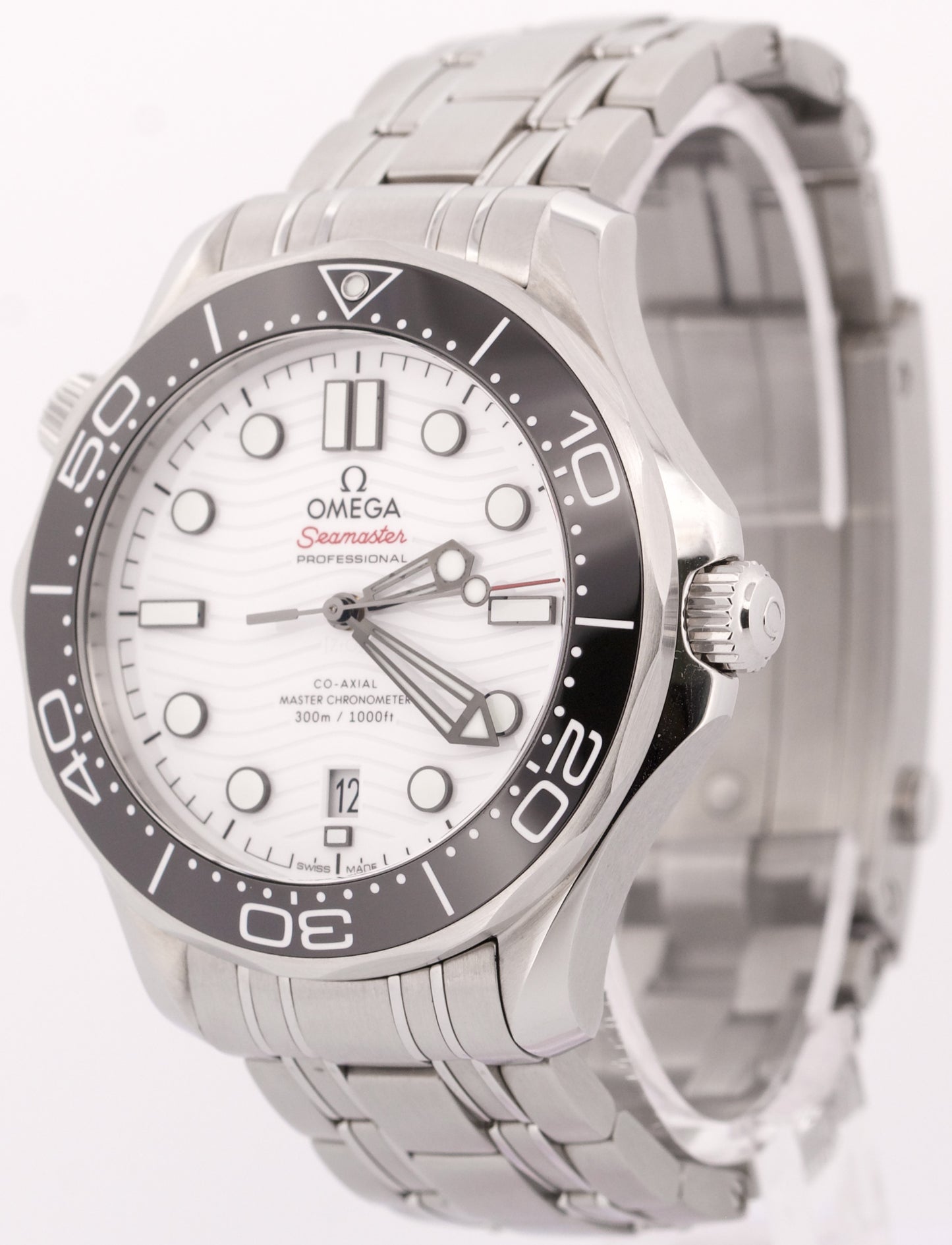 2023 PAPERS Omega Seamaster Diver 300M 42mm WHITE WAVE 210.30.42.20.04.001 BOX