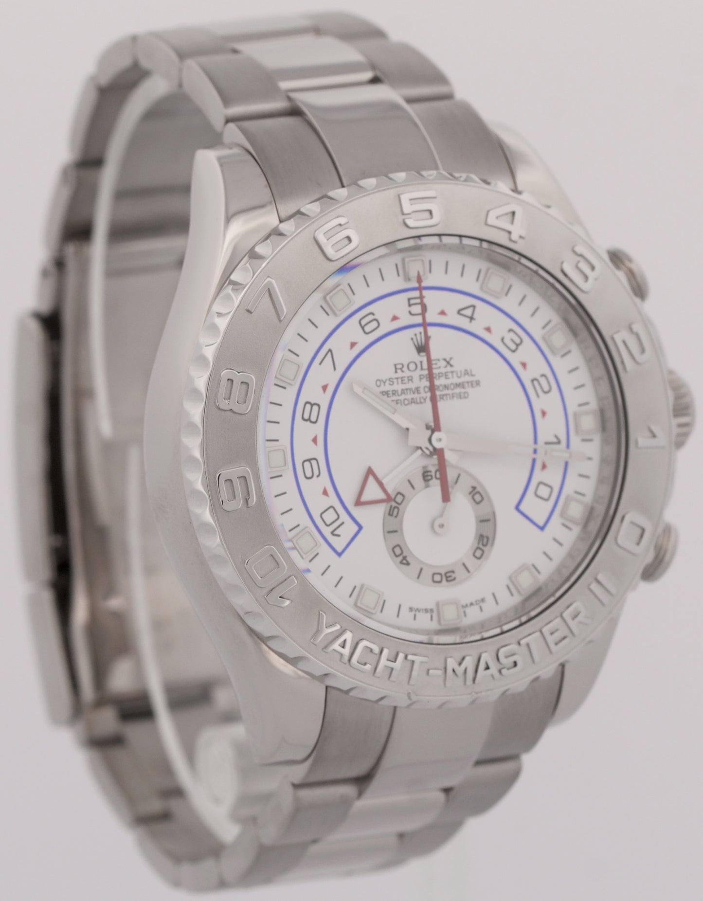 Rolex Yacht-Master II 18K White Gold Platinum Oyster Platinum 116689 44mm BOX