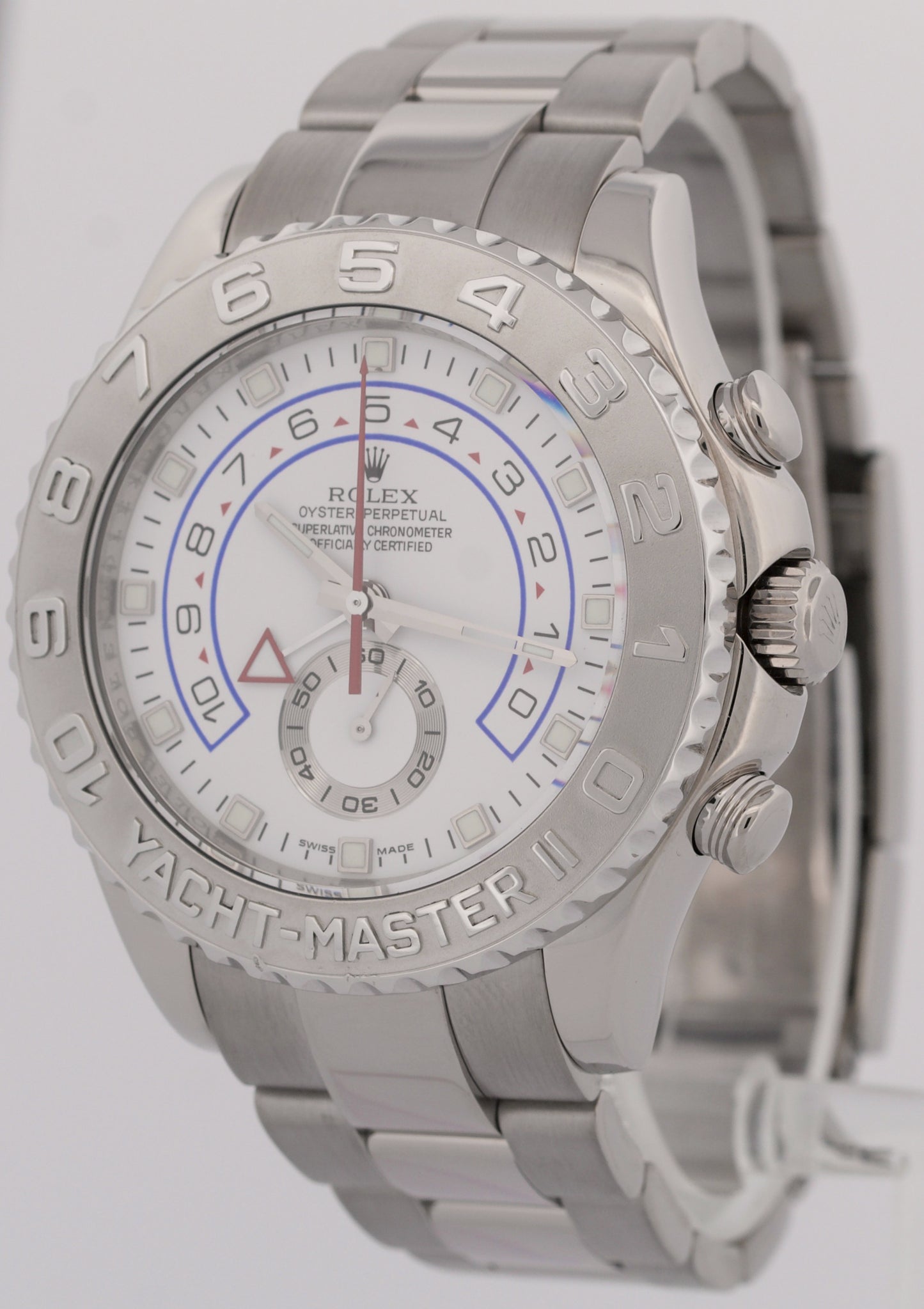 Rolex Yacht-Master II 18K White Gold Platinum Oyster Platinum 116689 44mm BOX