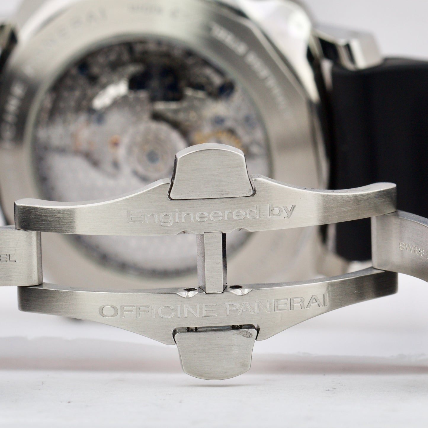 Panerai Ferrari Scuderia Rattrapante Black Steel 45mm Rubber Watch FER00010