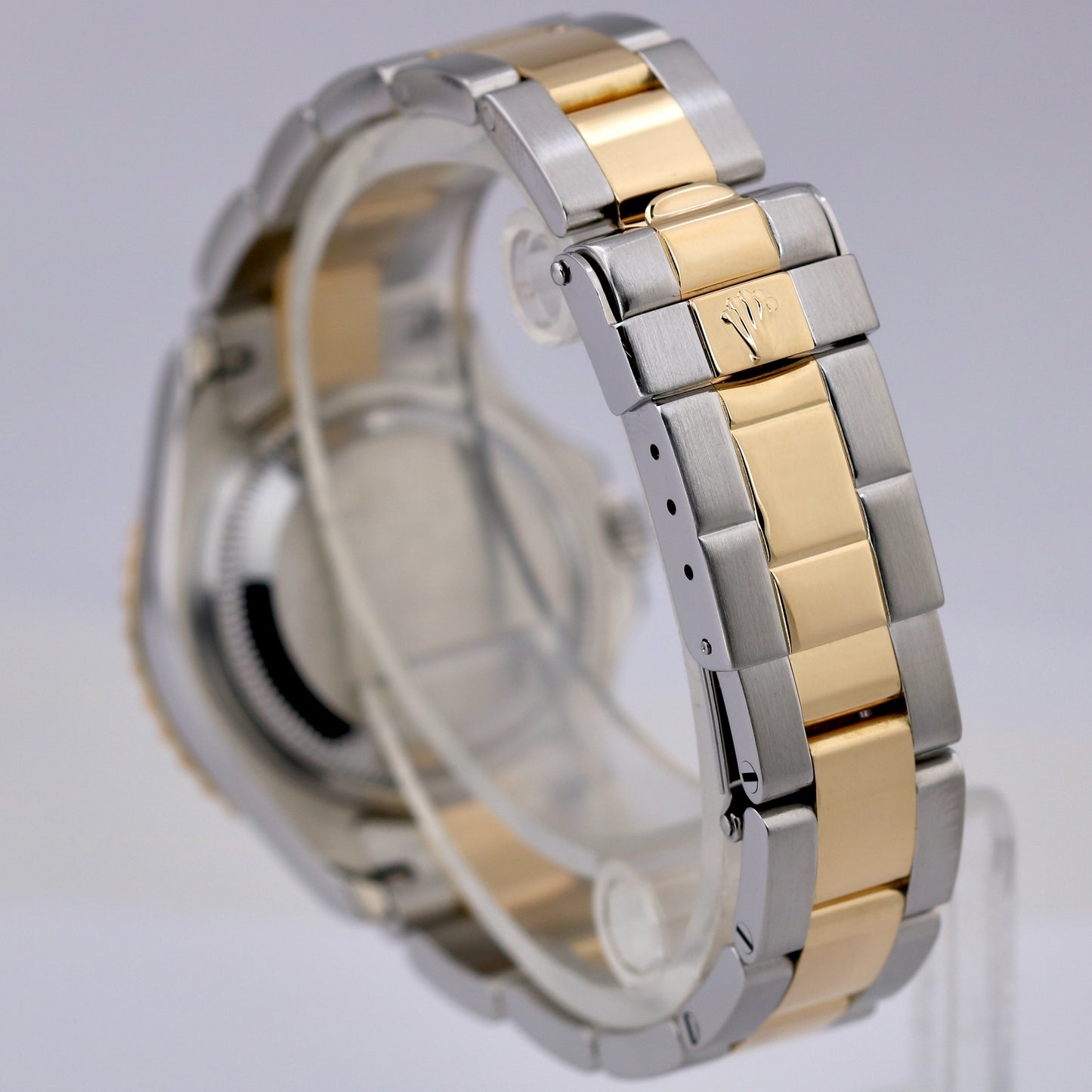 Ladies Rolex Yacht-Master WHITE 18K Yellow Gold Stainless Steel YM1 Watch 169623