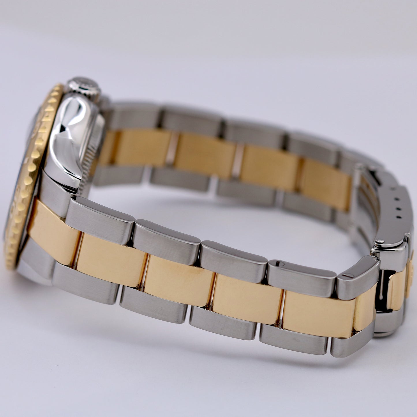 Ladies Rolex Yacht-Master WHITE 18K Yellow Gold Stainless Steel YM1 Watch 169623