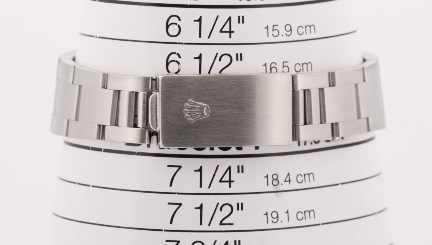 MINT Rolex Oyster Perpetual Date 34mm SALMON Pink Stainless Steel Watch 15200