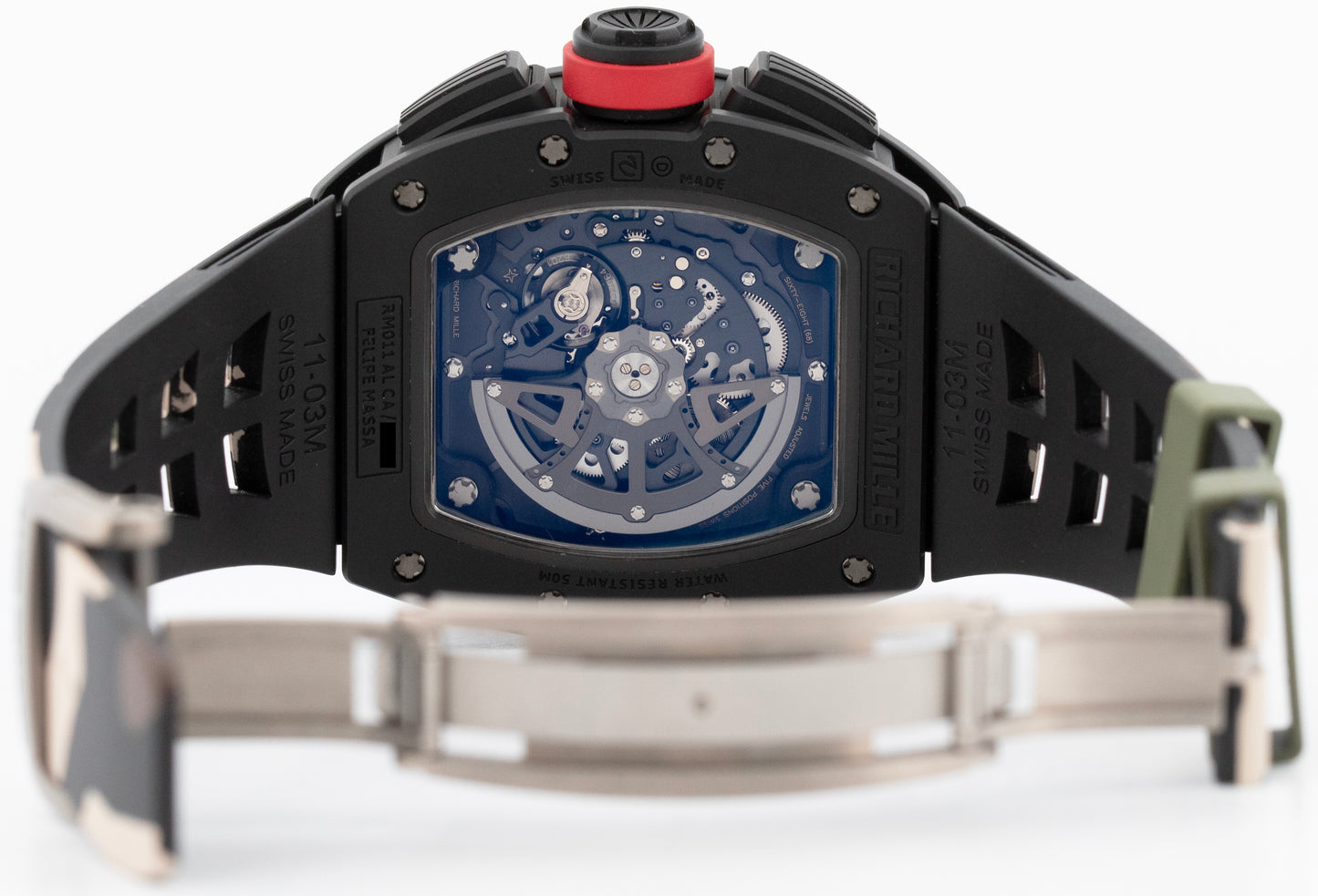 PAPERS Richard Mille RM11-FM FELIPE MASSA Black Carbon RM011-FM AL CA Watch BOX