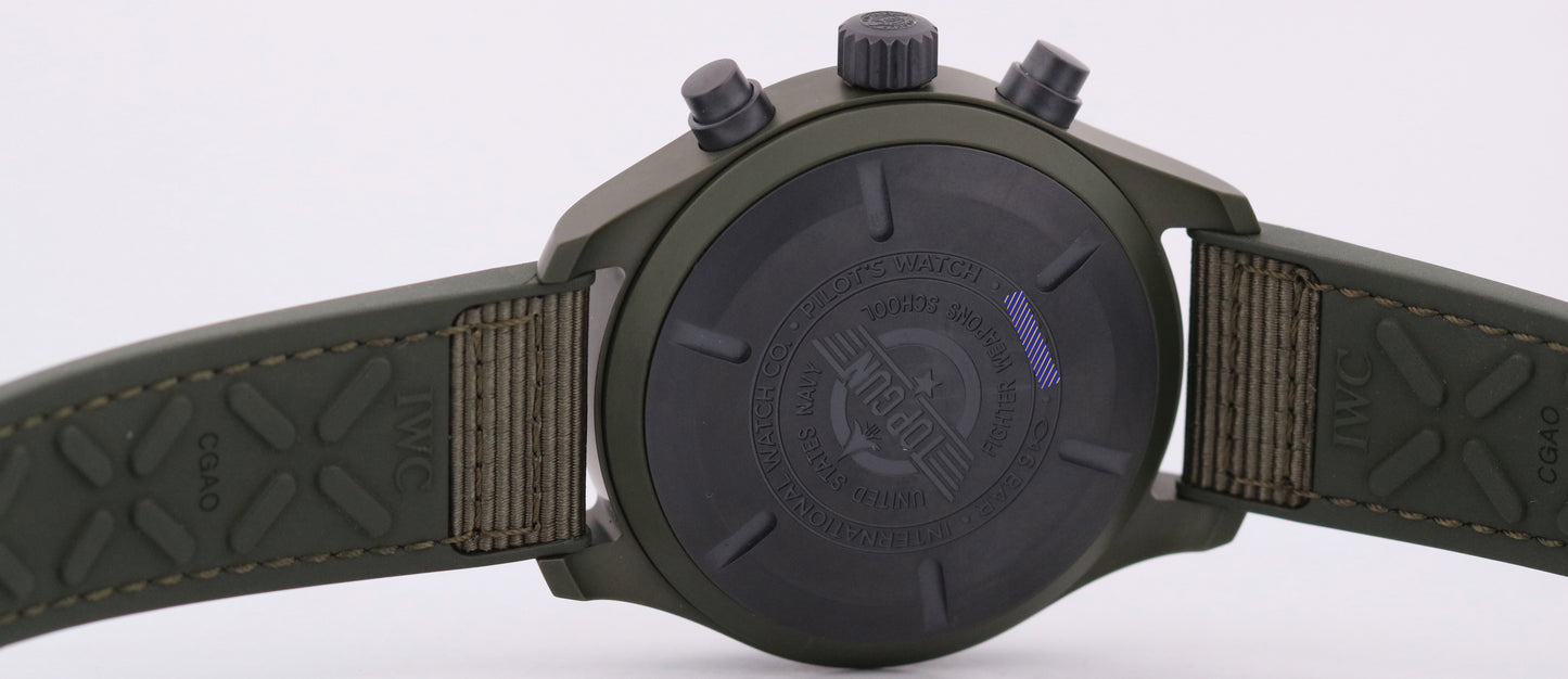 2026 IWC Pilot's Top Gun IW389106 Woodland Green Ceramic 44.5mm Box Papers