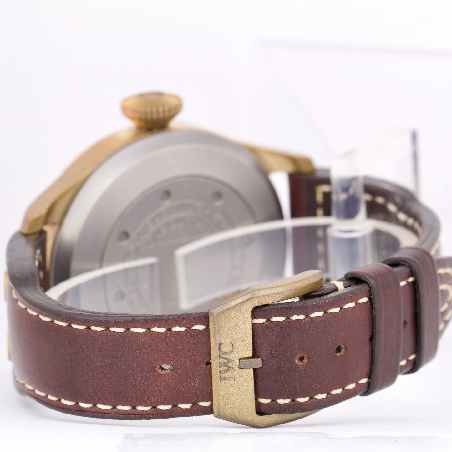 IWC Big Pilot BRONZE Black Arabic Automatic Brown Leather 46mm Watch IW501005