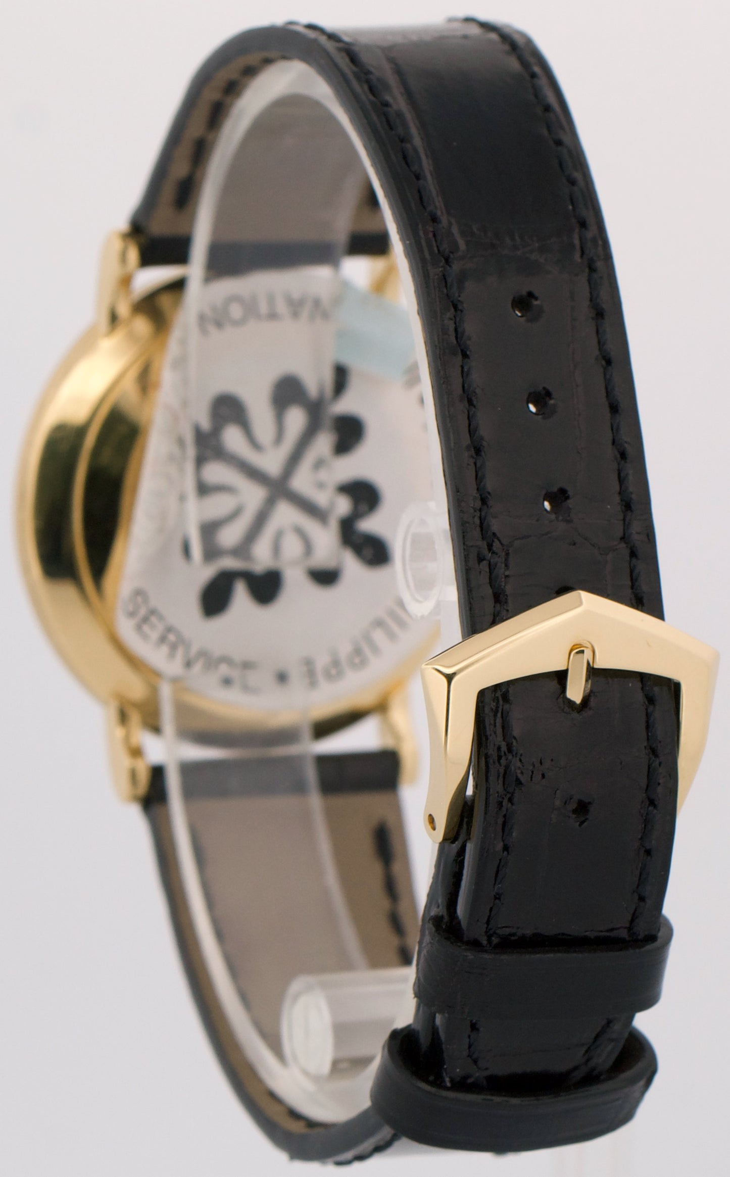 Patek Philippe Calatrava 33mm White Roman TIFFANY Manual 18K Yellow Gold 3919J