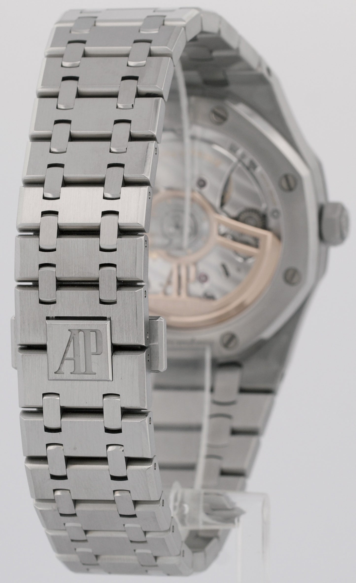 MINT Audemars Piguet Royal Oak Gray RHODIUM 41mm Stainless Steel 15500ST Watch