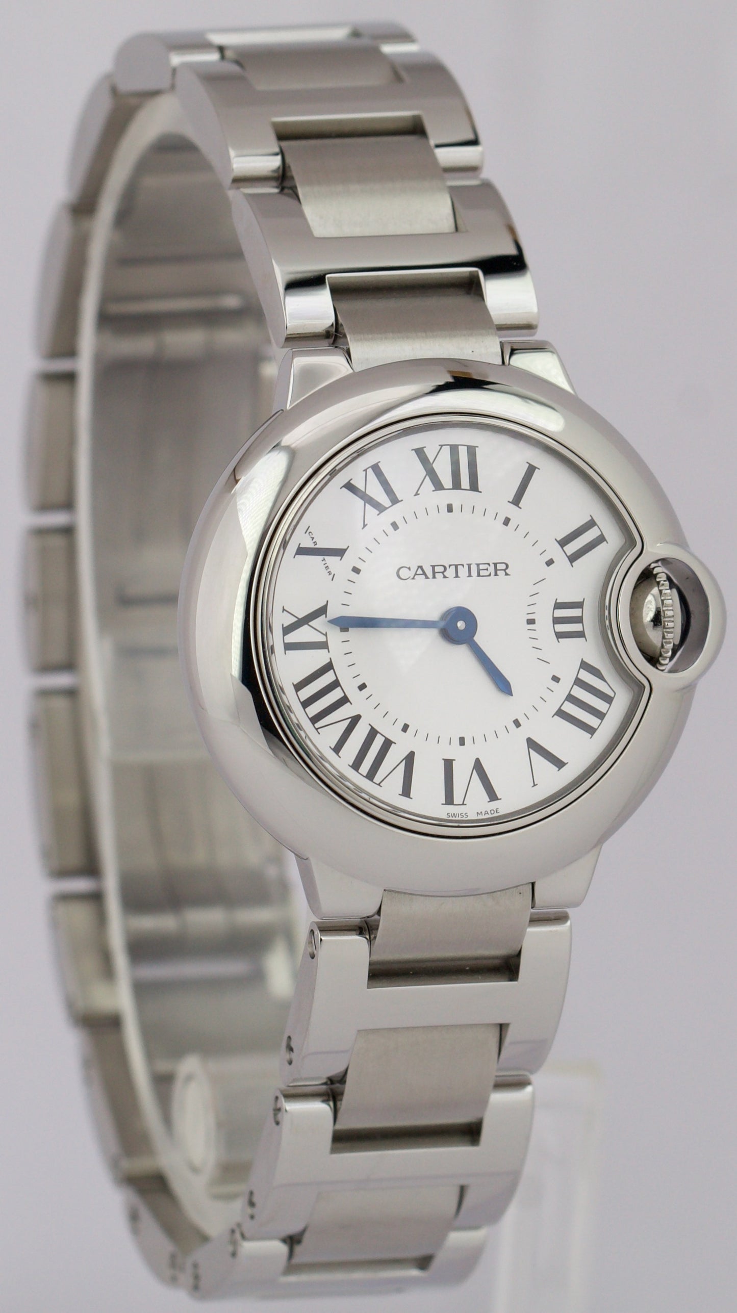 MINT PAPERS Ladies Cartier Ballon Bleu Stainless 28mm Quartz 3009 WSBB0067 BOX