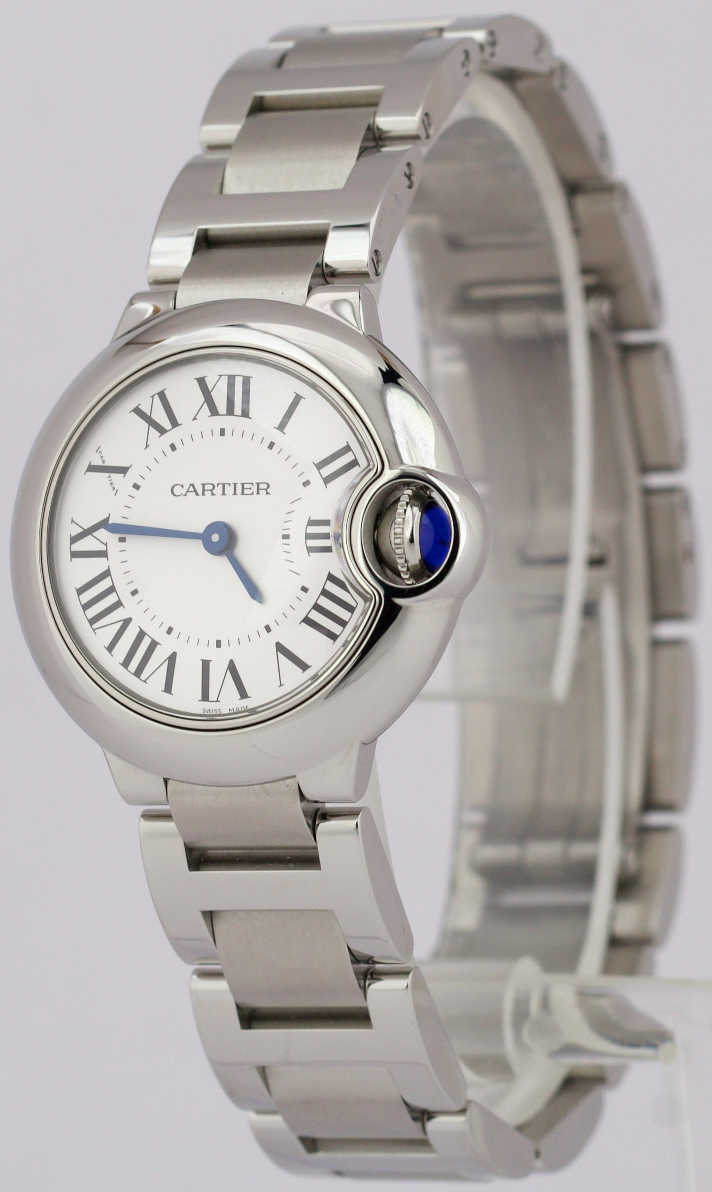 MINT PAPERS Ladies Cartier Ballon Bleu Stainless 28mm Quartz 3009 WSBB0067 BOX