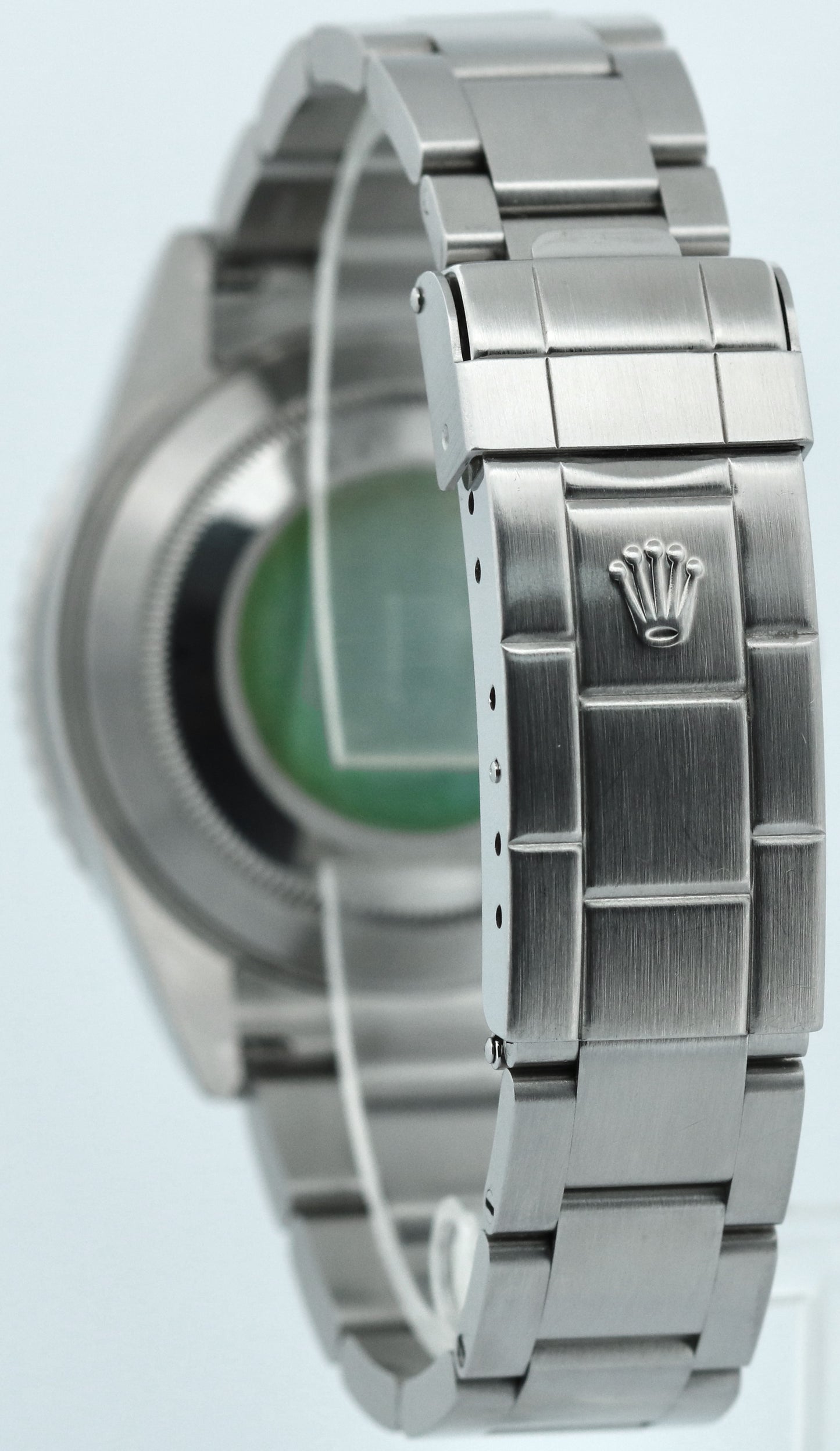 UNPOLISHED Rolex Submariner Date 40mm KERMIT Green FLAT 4 Stainless 16610 LV