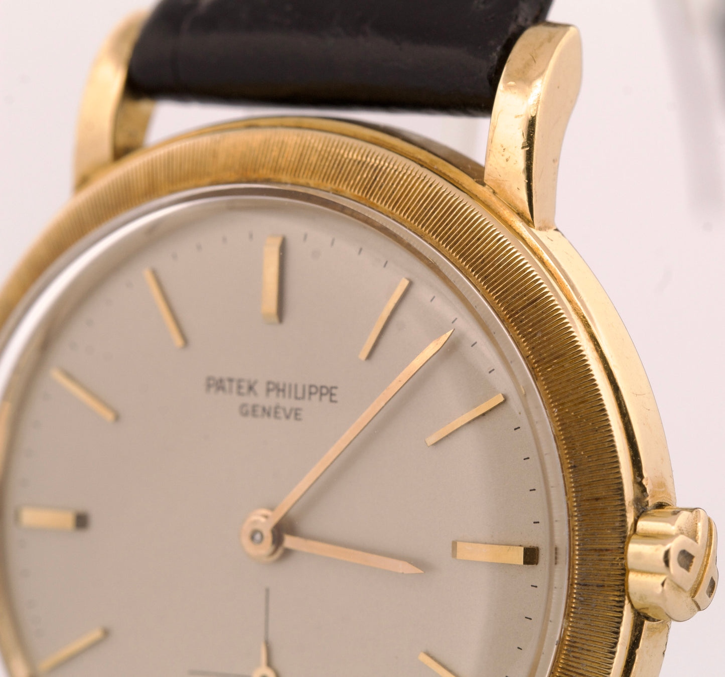 ARCHIVES Patek Philippe Calatrava 35mm IVORY Automatic 18K Yellow Gold 3473