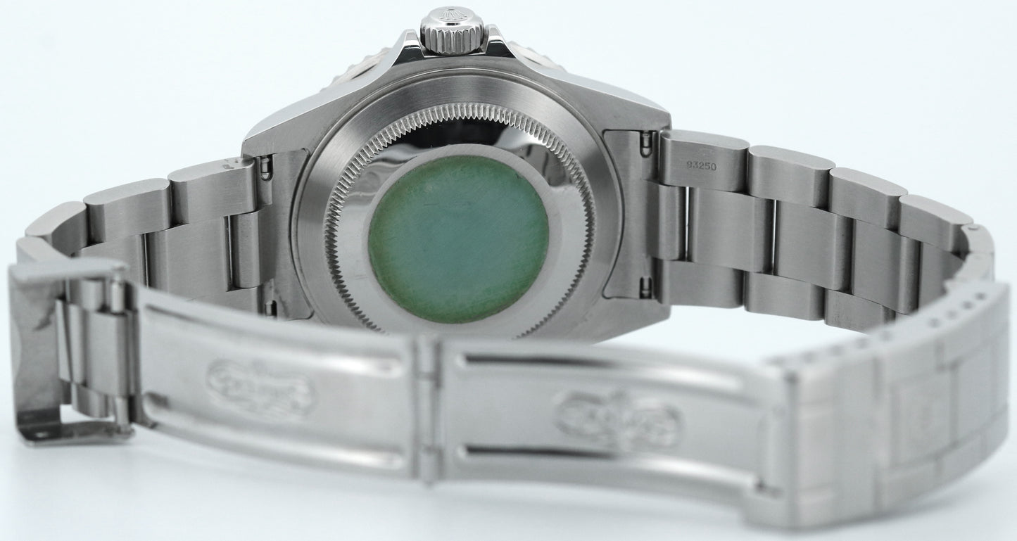 UNPOLISHED Rolex Submariner Date 40mm KERMIT Green FLAT 4 Stainless 16610 LV